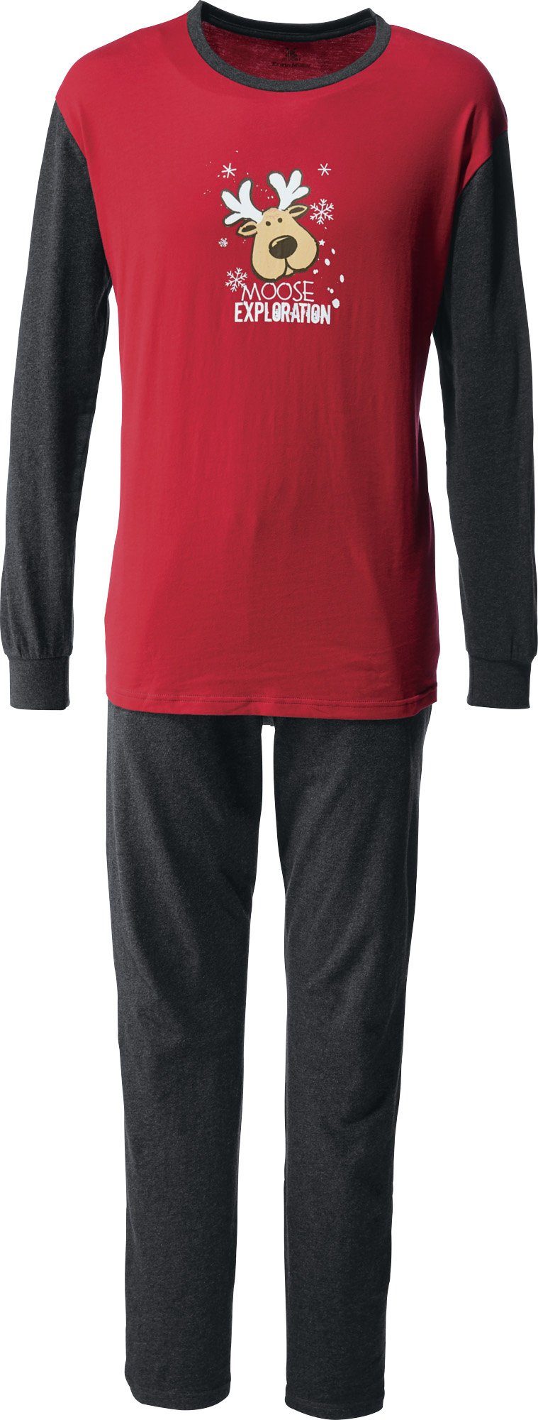 Erwin Müller Pyjama Herren-Schlafanzug Single-Jersey gemustert günstig online kaufen