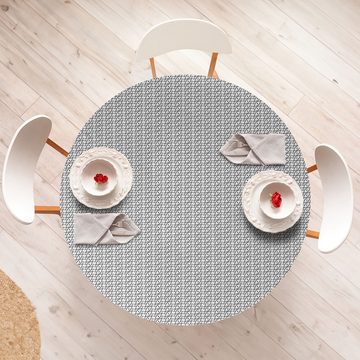 Abakuhaus Tischdecke Rundum-elastische Stofftischdecke, Geometrisch Trippy Blatt Spots