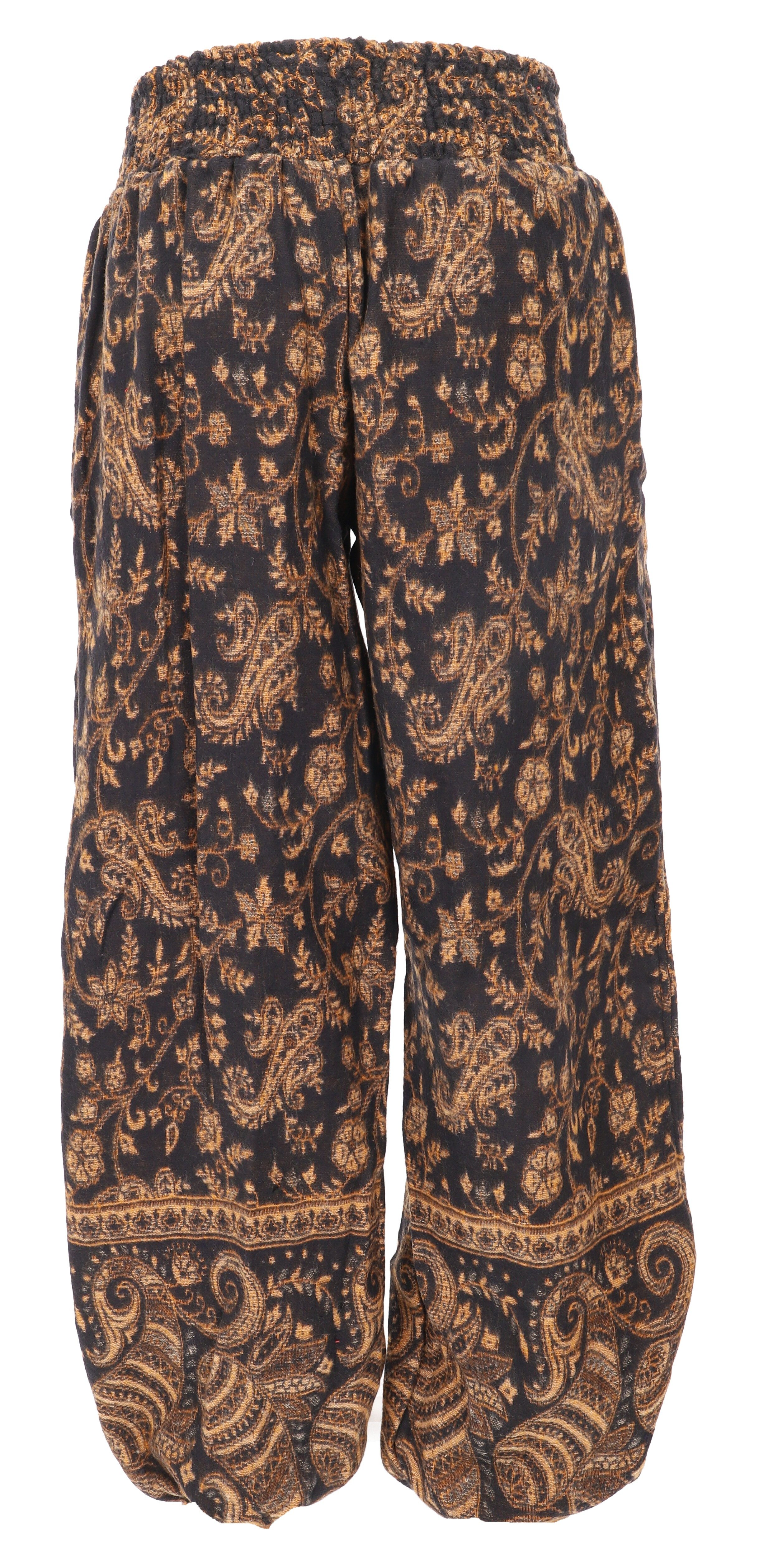 Guru-Shop Relaxhose Flauschige Boho Pluderhose, Wohlfühlhose -.. Ethno Style – Bild 4 von 4
