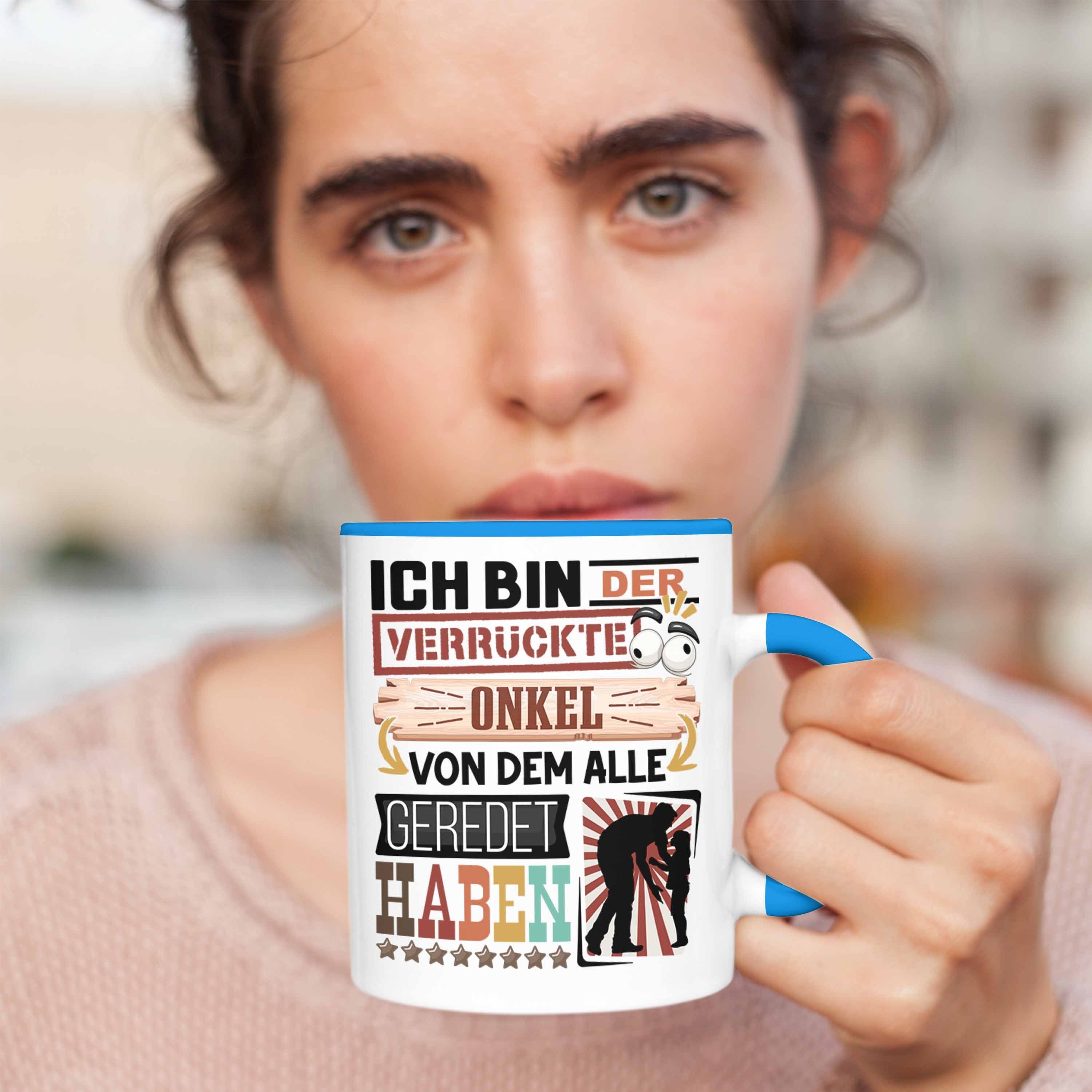 Tasse Onkel Geburtstag Onkel Lustig für Tasse Geschenk Spruch Blau I Trendation Geschenkidee