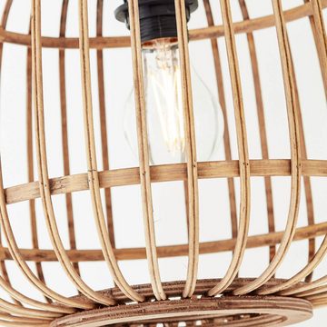 mokebo Stehlampe Die Natürliche, vintage Bogenlampe im Boho Stil, Standleuchte Wohnzimmer