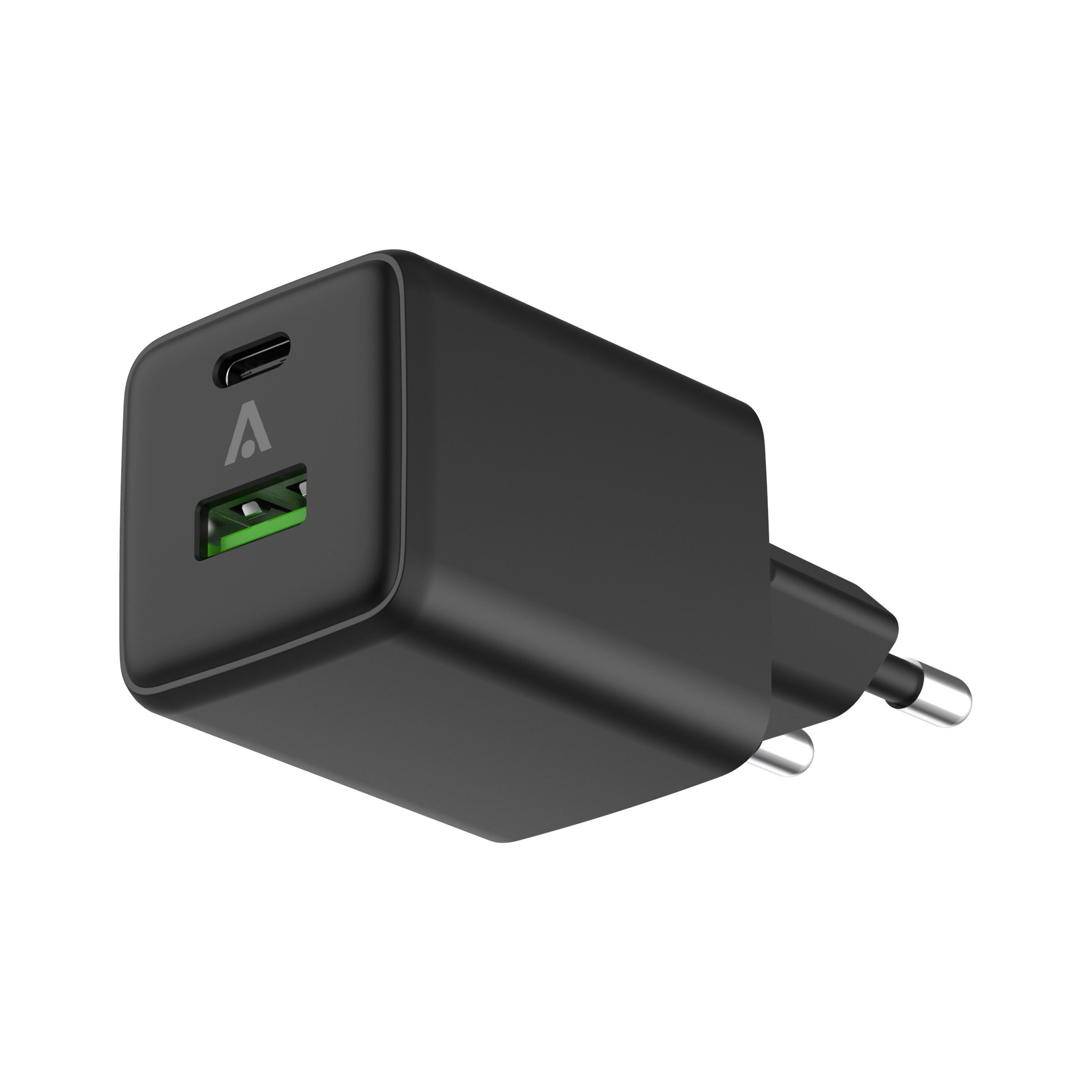 alkaya. USB-C+A Ladegerät, Schnellladegerät iPhone, Samsung, Xiaomi Smartphone-Adapter USB Typ A, USB-C, Huawei, Sony, Google Ladestecker 2 Ports