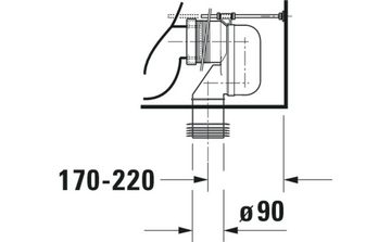 Duravit Bidet Stand-WC-Kombination DURASTYLE ti. 37x70cm Ab Vario HygieneGlaze weiß