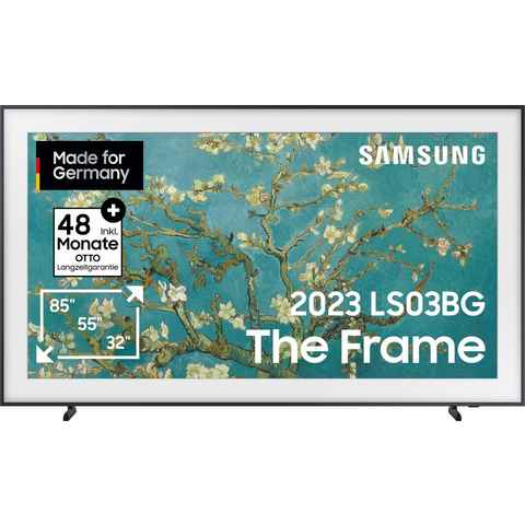 Samsung GQ85LS03BGU LED-Fernseher (214 cm/85 Zoll, Google TV, Smart-TV, Mattes Display,Austauschbare Rahmen,Art Mode)