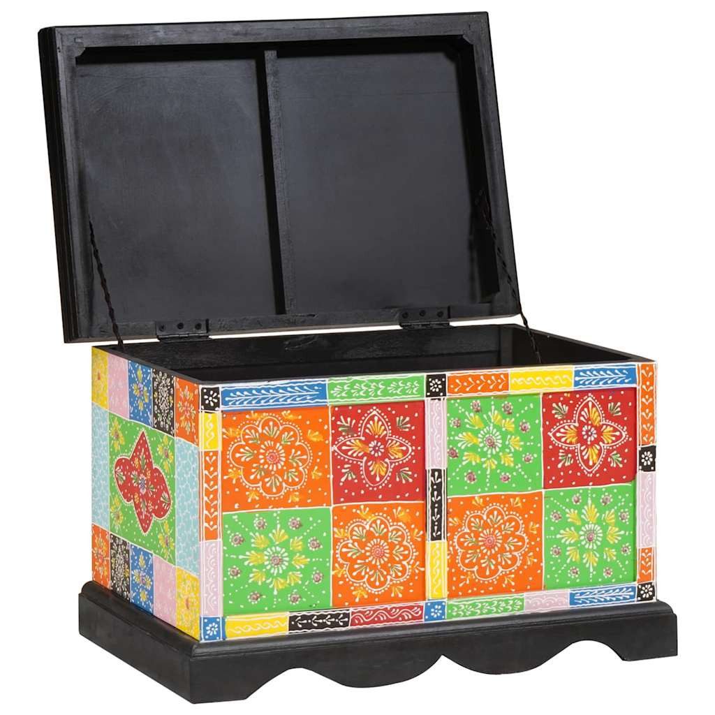 vidaXL Aufbewahrungsbox Aufbewahrungsbox Mehrfarbig 60 x 40 x 40 cm Massivholz (1 St)