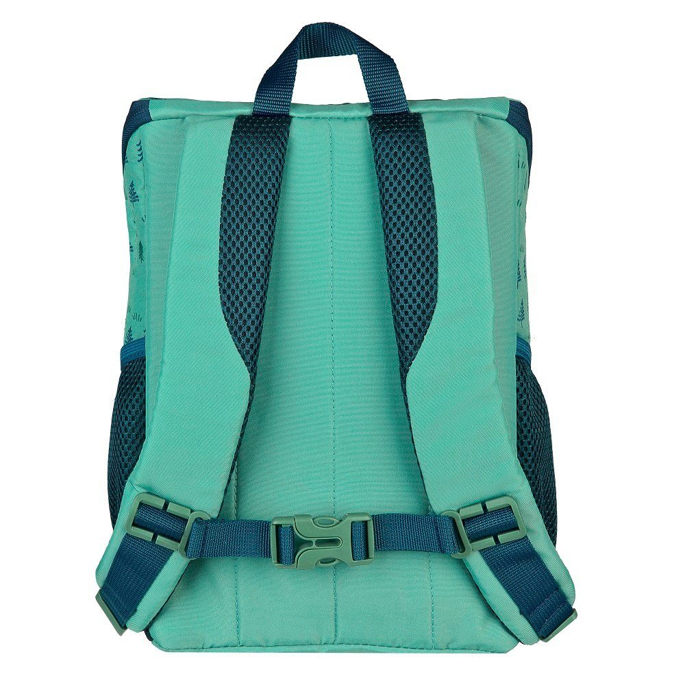 Scooli Kinderrucksack Mini-Me BOBBY BÄR (Set, inkl. Turnbeutel, Brotdose und Trinkflasche), Rucksack Set in Türkis Blau mit süßem Teddy für Jungen und Mädchen