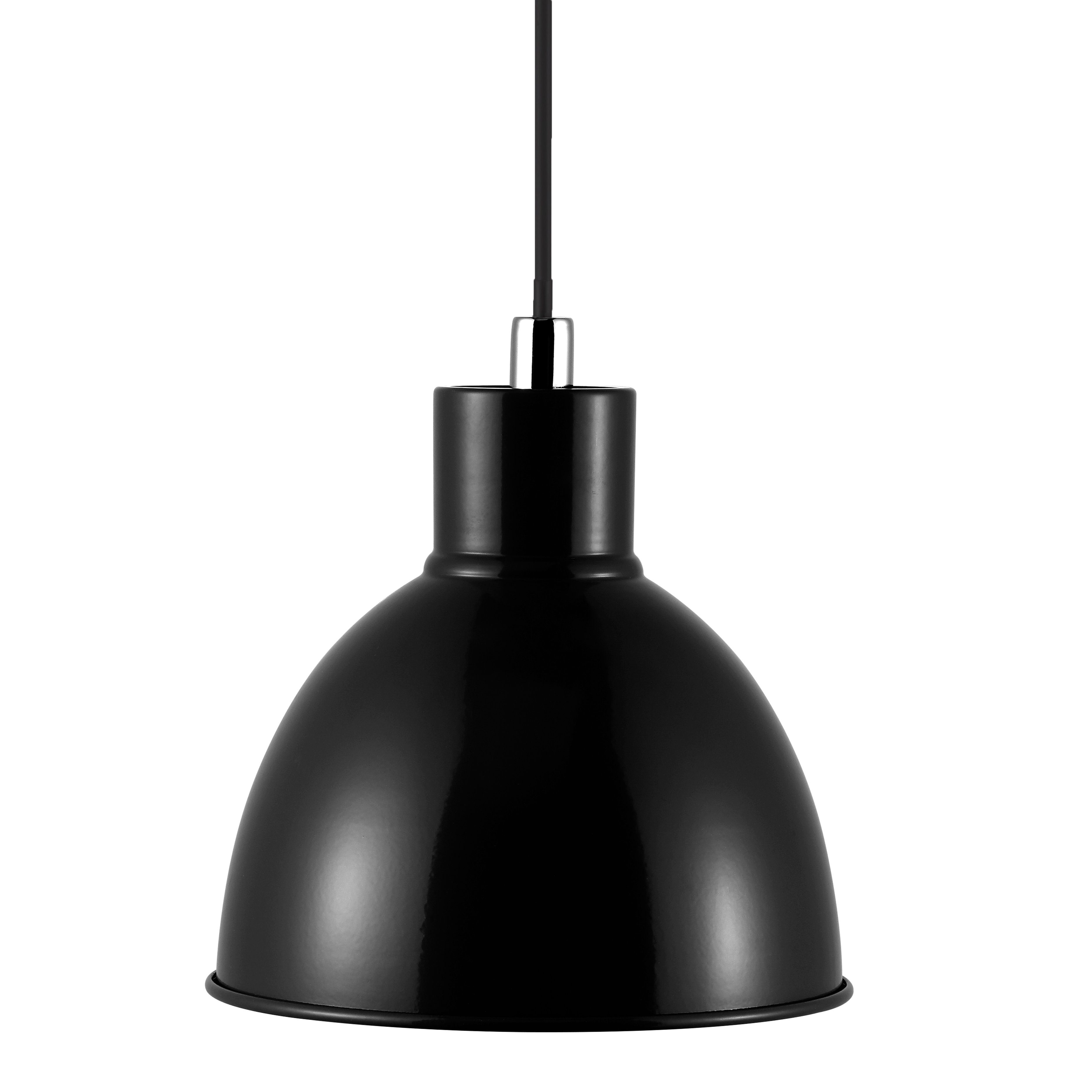 Metall E27 Nordlux Pendellampe ohne Ø21,5, Pop Hängeleuchte Leuchtmittel schwarz Pendelleuchte