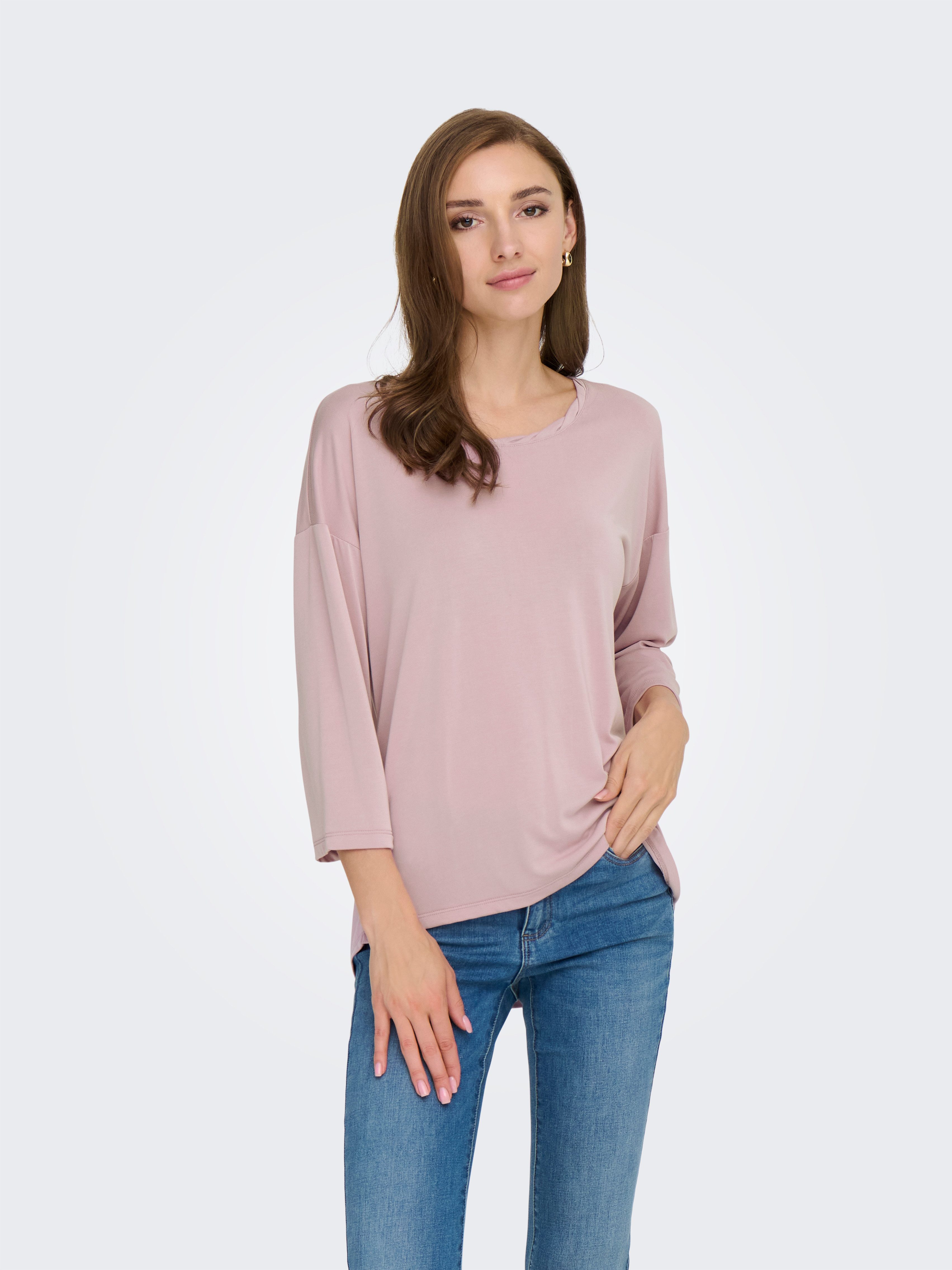 ONLY 3/4-Arm-Shirt ONLHANNAH 3/4 TOP JRS