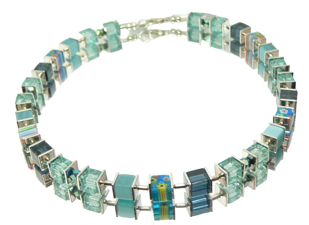 traumschmuck Collier 092a Collier Halskette Würfel günstig online kaufen