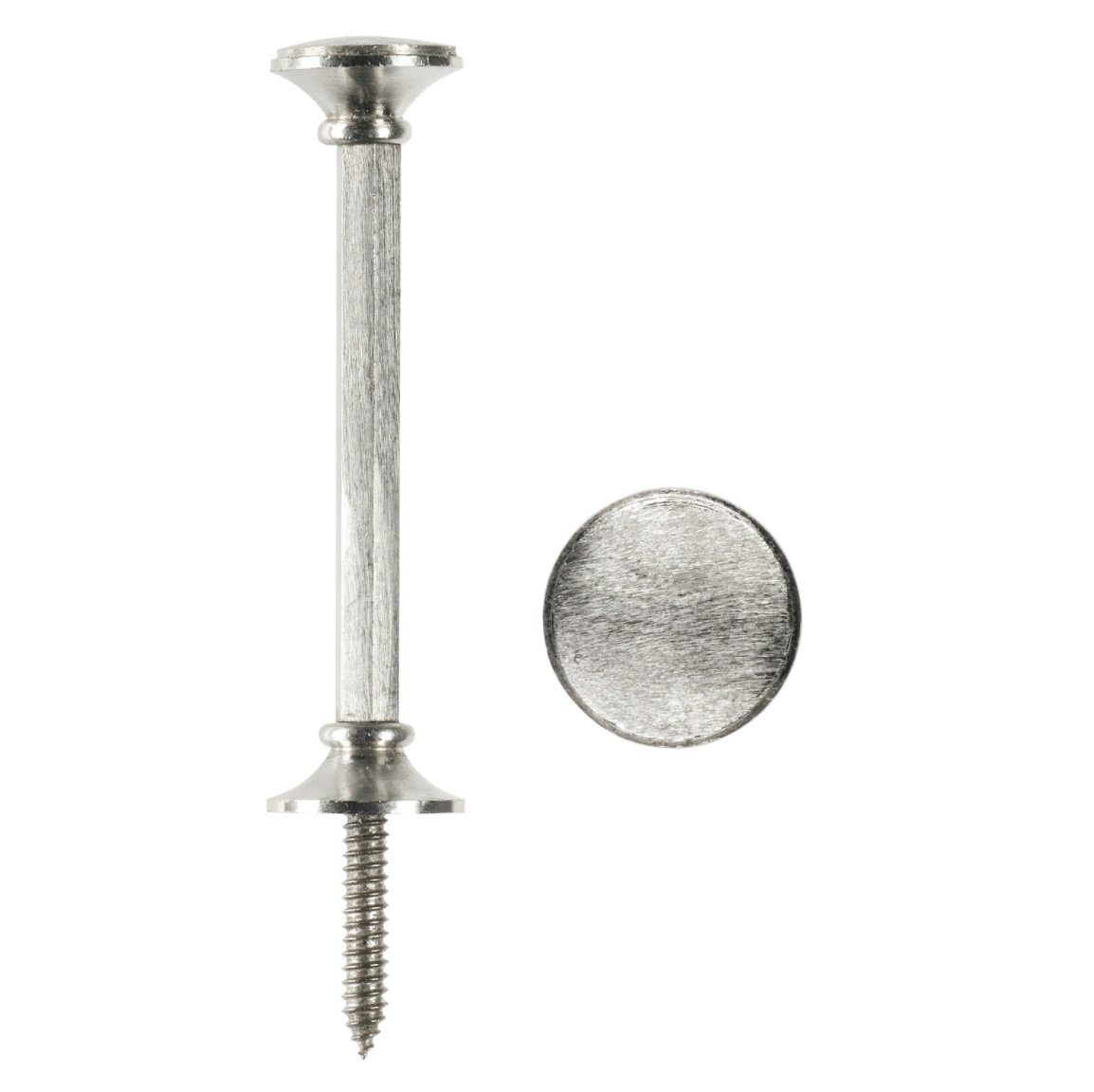 Raffhalter nickel Gardinenzubehör, Vorhänge, Breite Material: rewagi, Farbe: Dekoschals, Zubehör, matt, Verkaufseinheit: 28 mm Raffhalter, Raffhalter Scheibengardinen, Schalhalter Metall Ø 1 mm 100 Länge: Schalhalter Gardinen, Stück