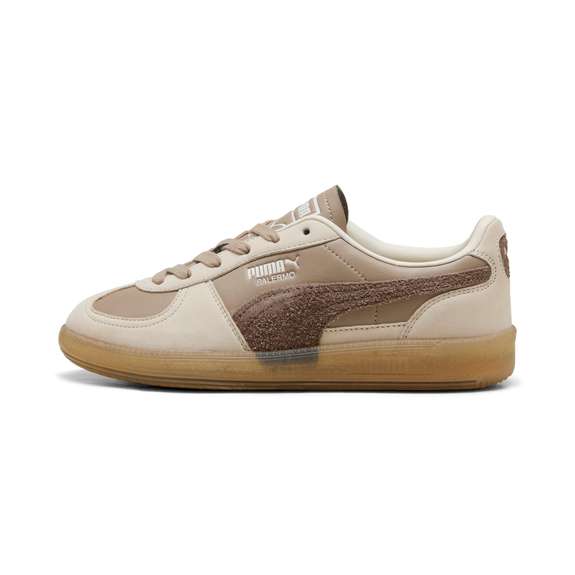 PUMA PALERMO ELEVATED WNS Sneaker für Sportmode und Streetwear, mit Leder-Obermaterial, mit Schnürung