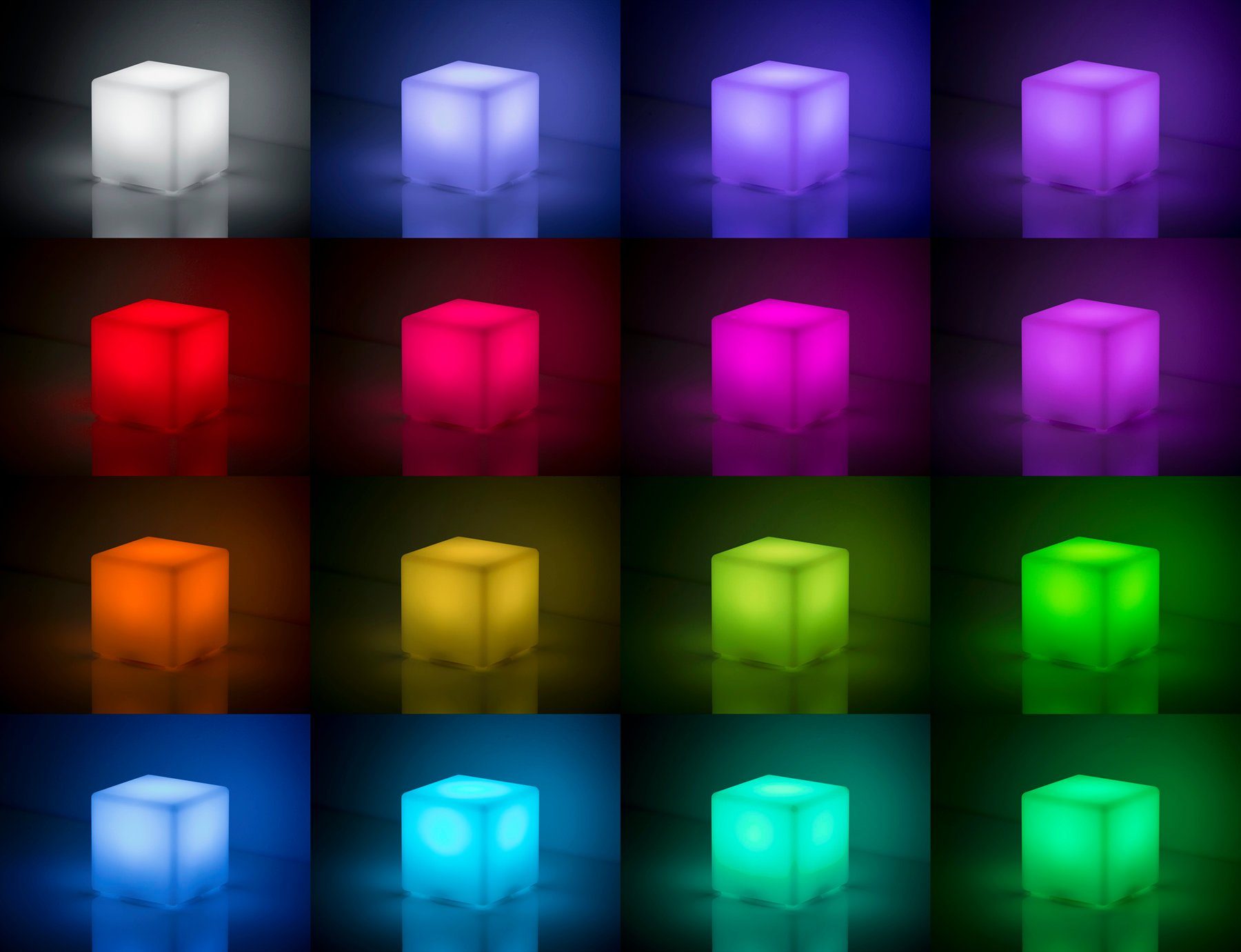 PRECORN LED Würfel LED Leucht Würfel Licht USB Garten Dekoration Cube Beleuchtung