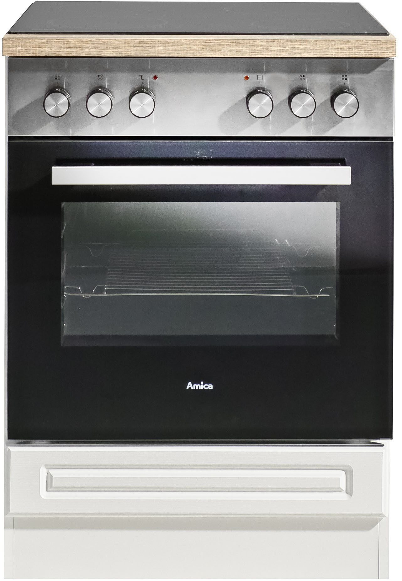 wiho Küchen Herdumbauschrank Linz 60 cm breit, in Landhaus-Optik – Bild 2 von 5
