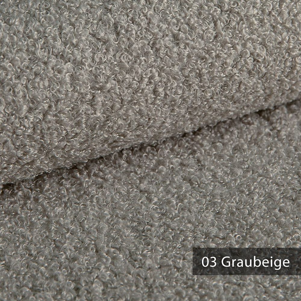 novely® Stoff CENTRO Bouclé Polsterstoff, Weich, pflegeleicht & robust, Wasser- und schmutzabweisend, voluminös, langlebig, Meterware, 1lfm
