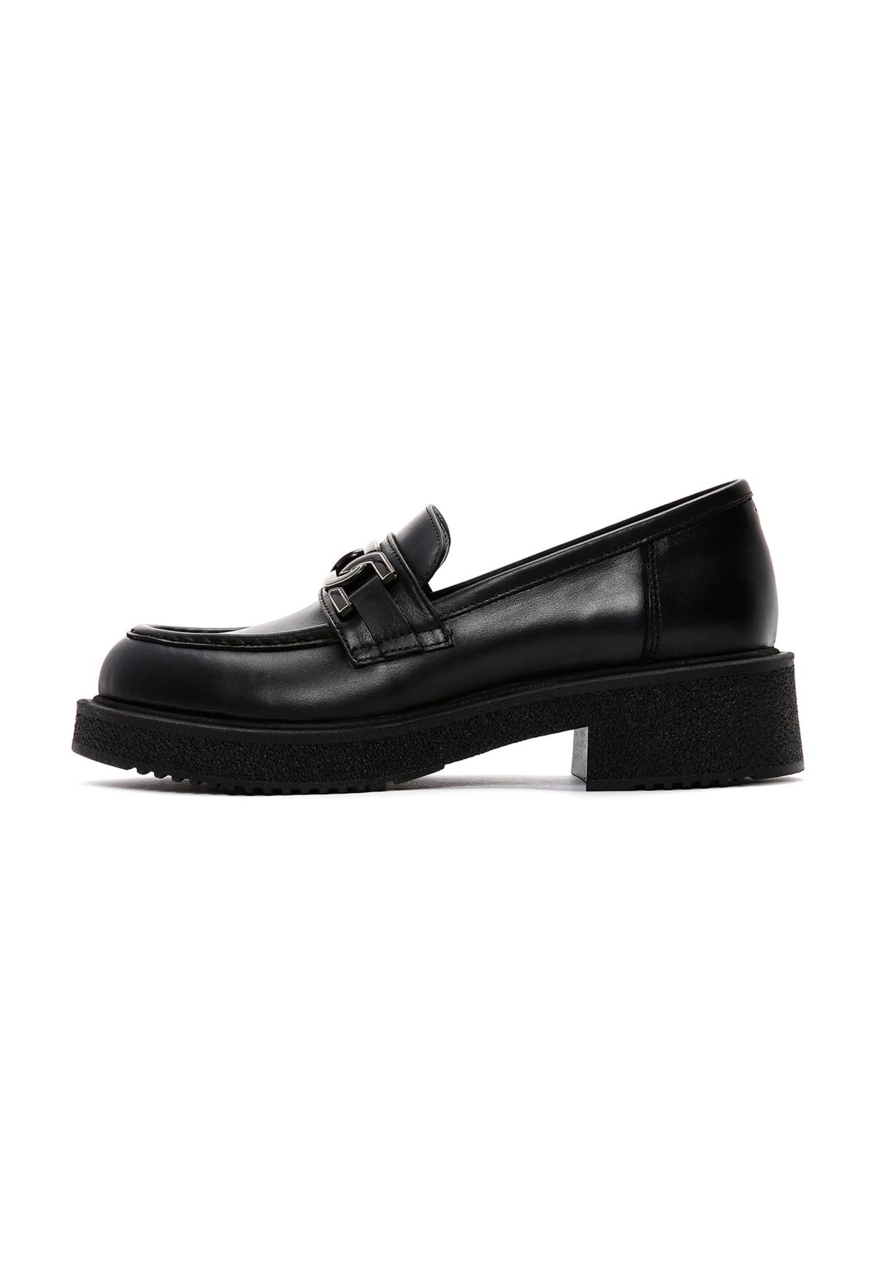 Derimod Maskuline Loafer aus Leder Loafer Textilfutter, TPU Sohle, Absatz 3 cm