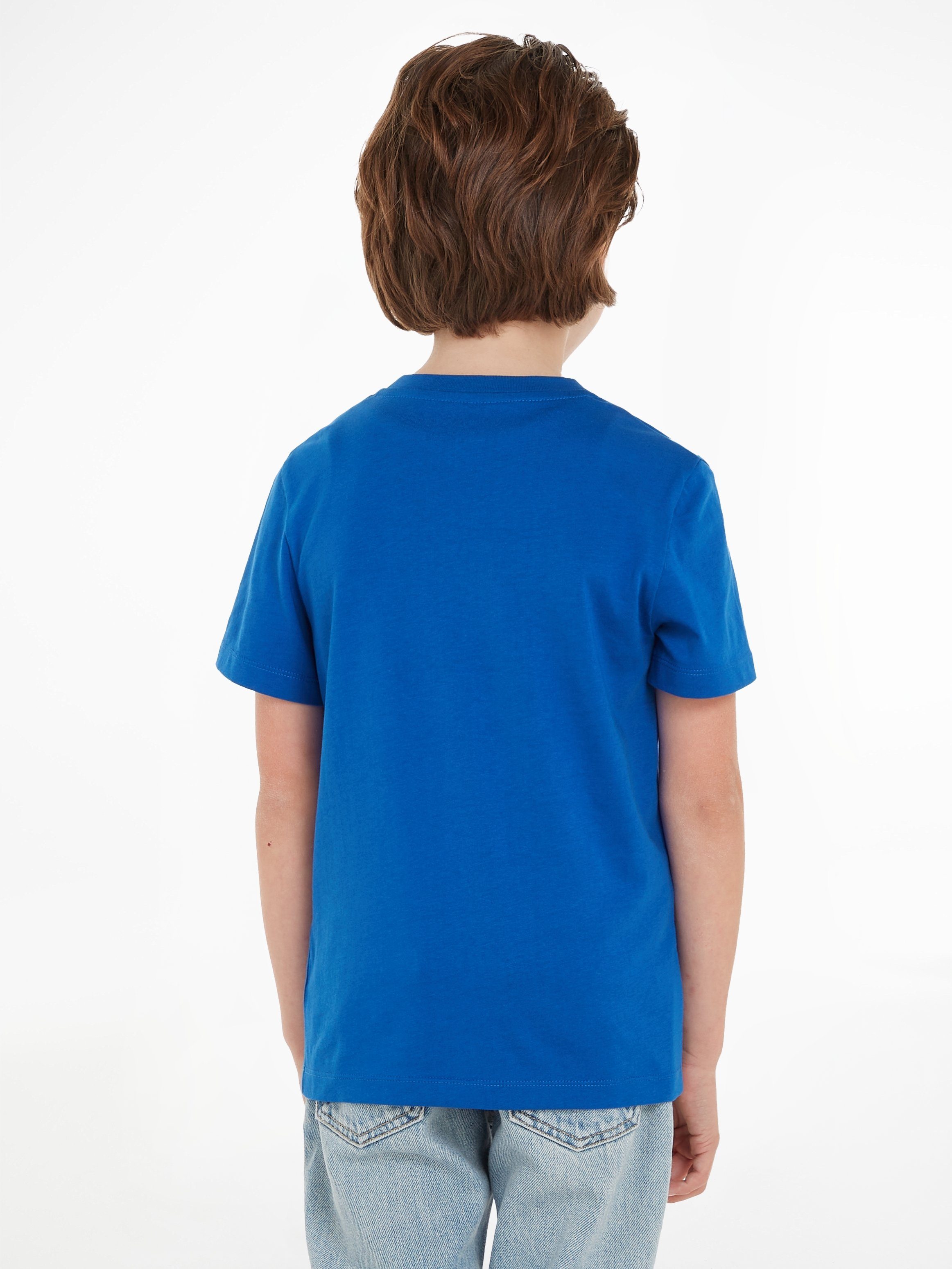 Klein Calvin blau-grau TOP mit T-Shirt Jeans Logodruck MONOGRAM 2-PACK