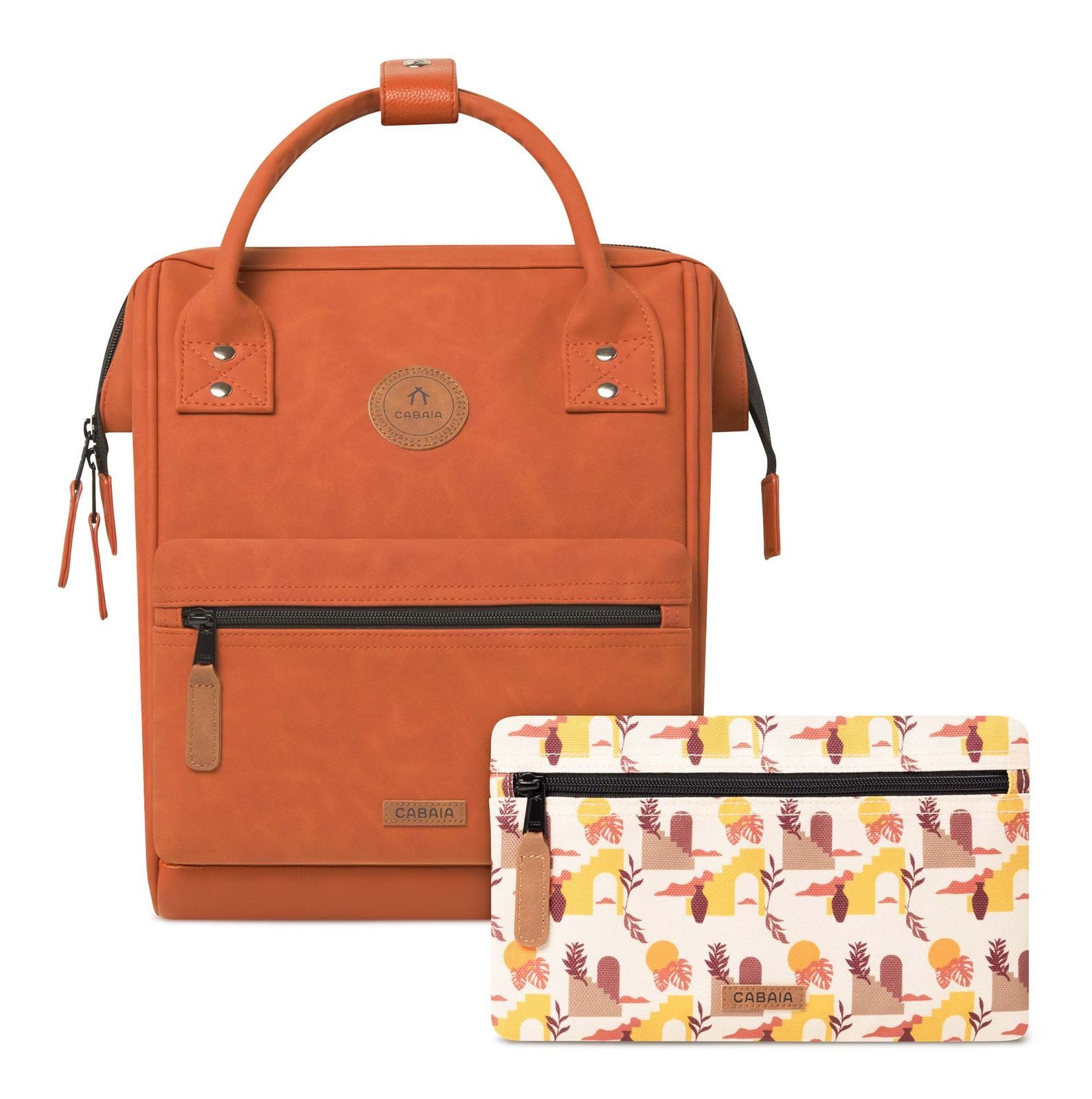 CABAIA Rucksack Vegan Nubuck Backpack (Set, 3-tlg) günstig online kaufen