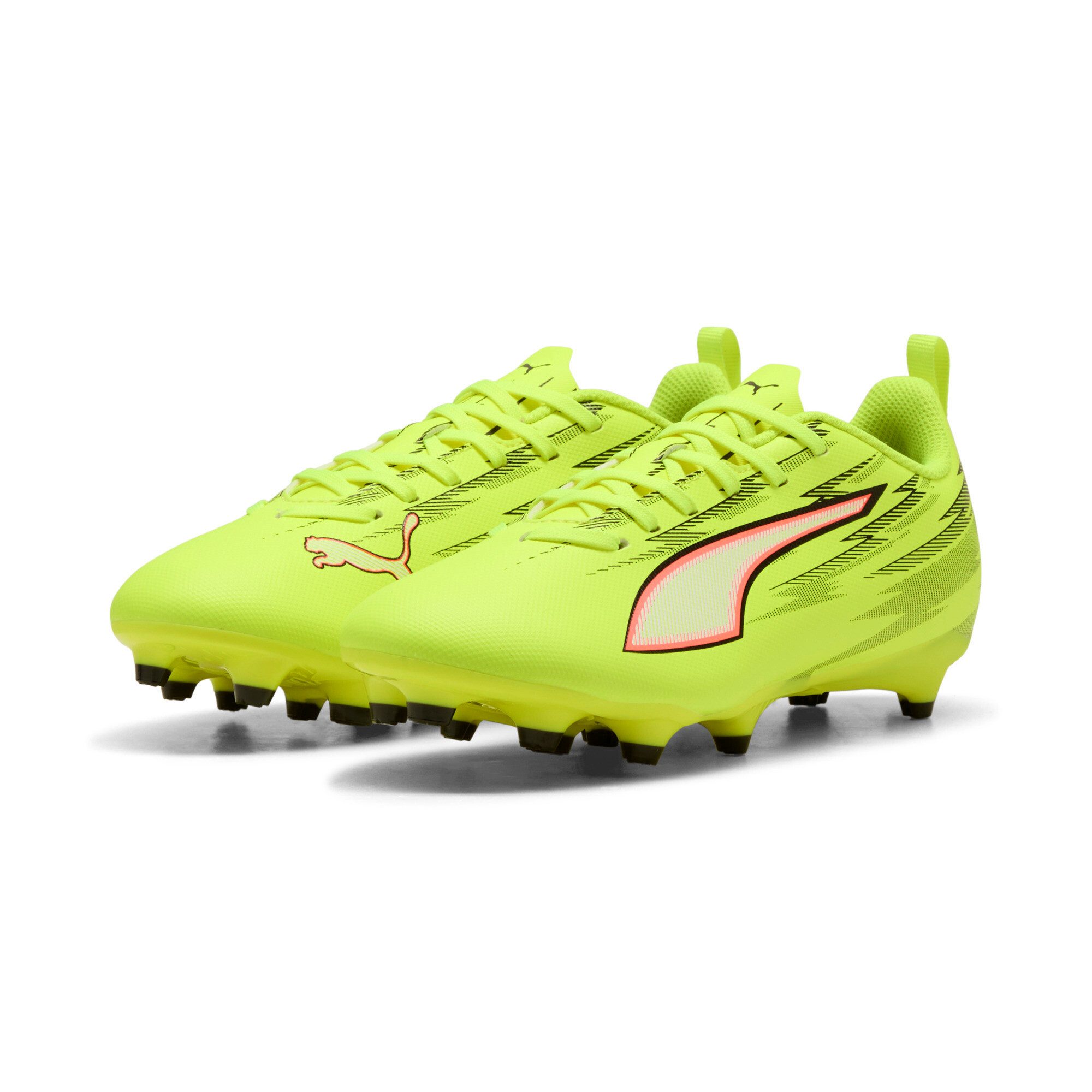 PUMA ULTRA 6 PLAY FG/AG JR Fußballschuh mit Schnürung, leichtes Obermaterial aus Synthetik