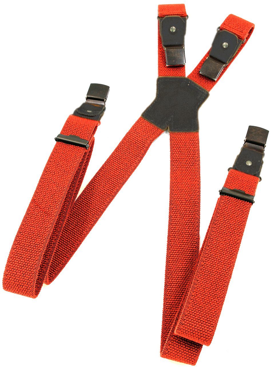 La Chasse® Подтяжки Подтяжки mit extra starken Clips & Gummi Spezialhosenträger Oefele stretch