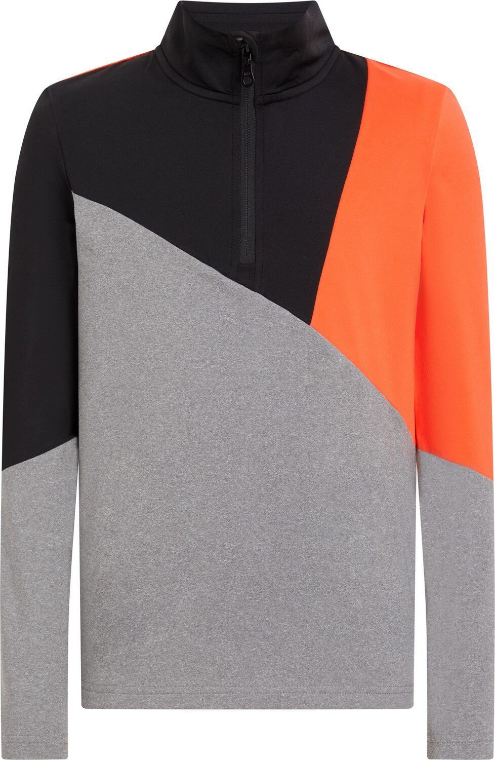Fleeceshirt Ki.-Funktions-Shirt Ikay II J ORANGE DARK/BLACK NI