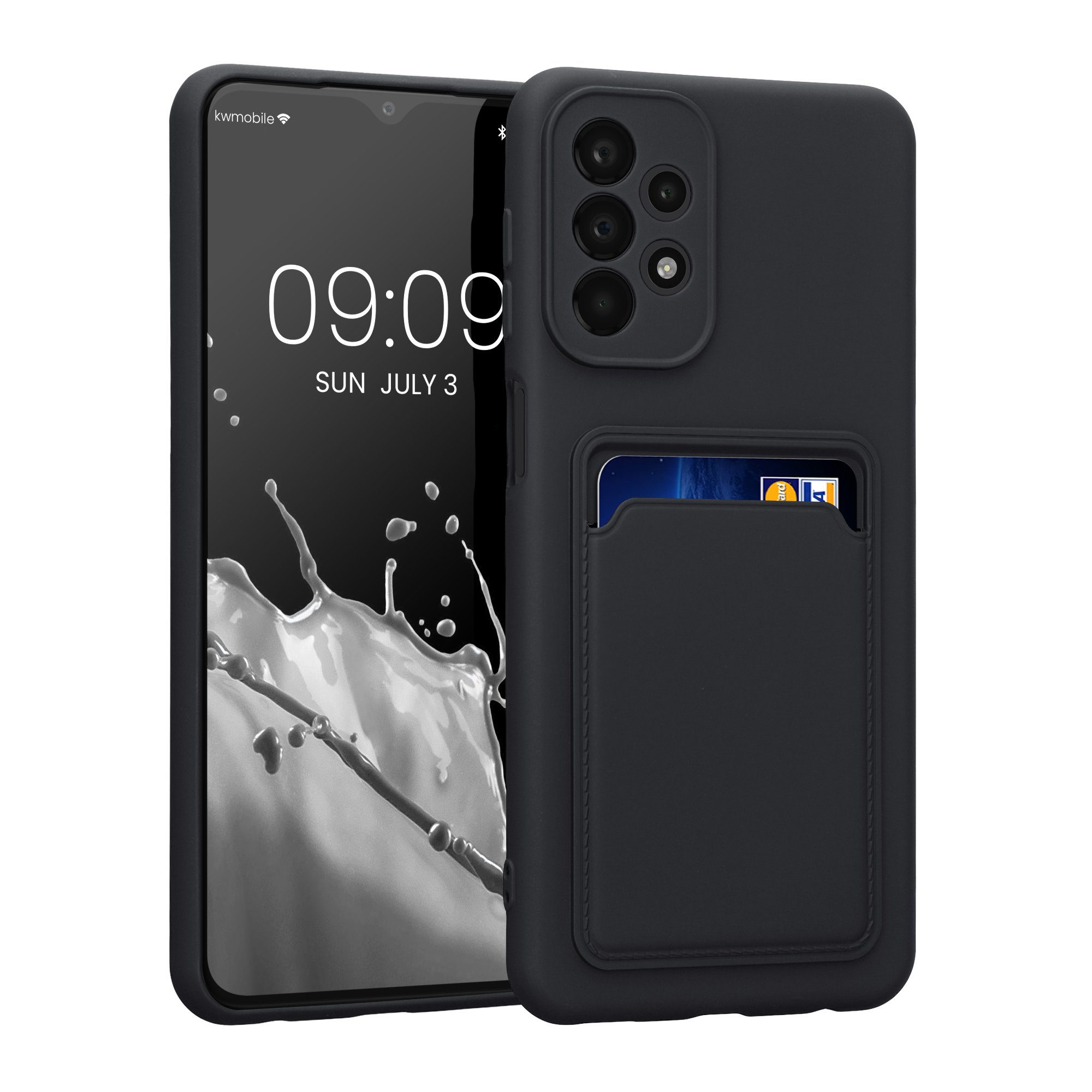 kwmobile Handyhülle Hülle für Samsung Galaxy A23 4G / 5G, Handyhülle mit Fach für Karten - Handy Cover Case