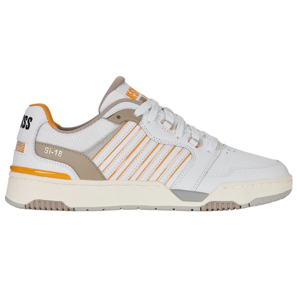 K-Swiss Si-18 Rival (Leder) weiss/taupe/orange Herren Sneaker günstig online kaufen