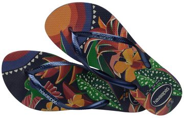 Havaianas SLIM TROPICAL Zehentrenner, Sommerschuh, Schlappen, Poolsildes mit sommerlichem Tropenprint