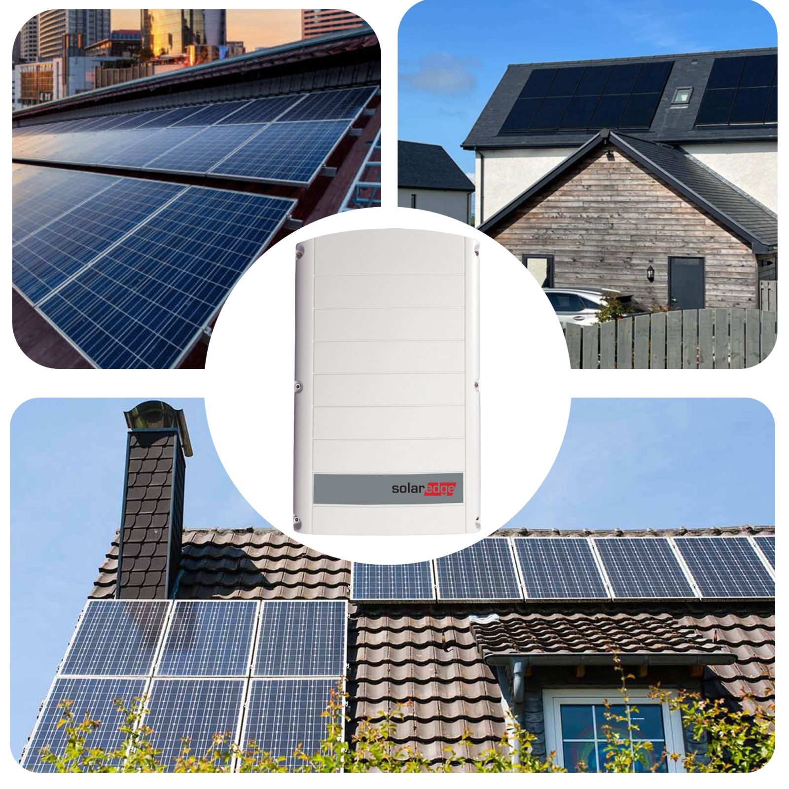 SUNNIVA Solaranlage 9.0 kW, Monokristallin, (18x 500 W Solarmodule Fullblack Bifacial, Wechselrichter SolarEdge SE9K (3-phasig)