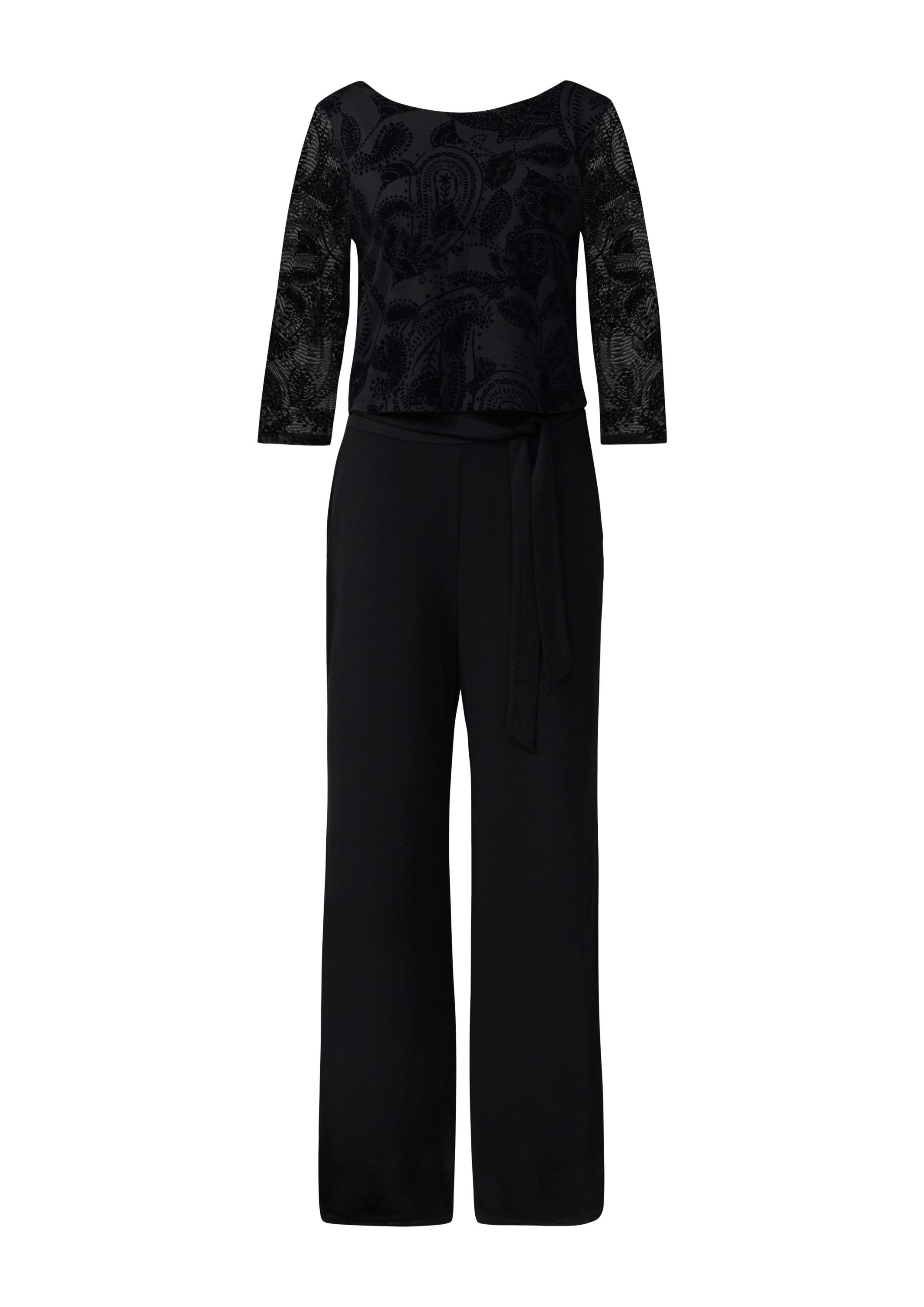 comma Jumpsuit Overall Jersey-Jumpsuit im Fabric günstig online kaufen