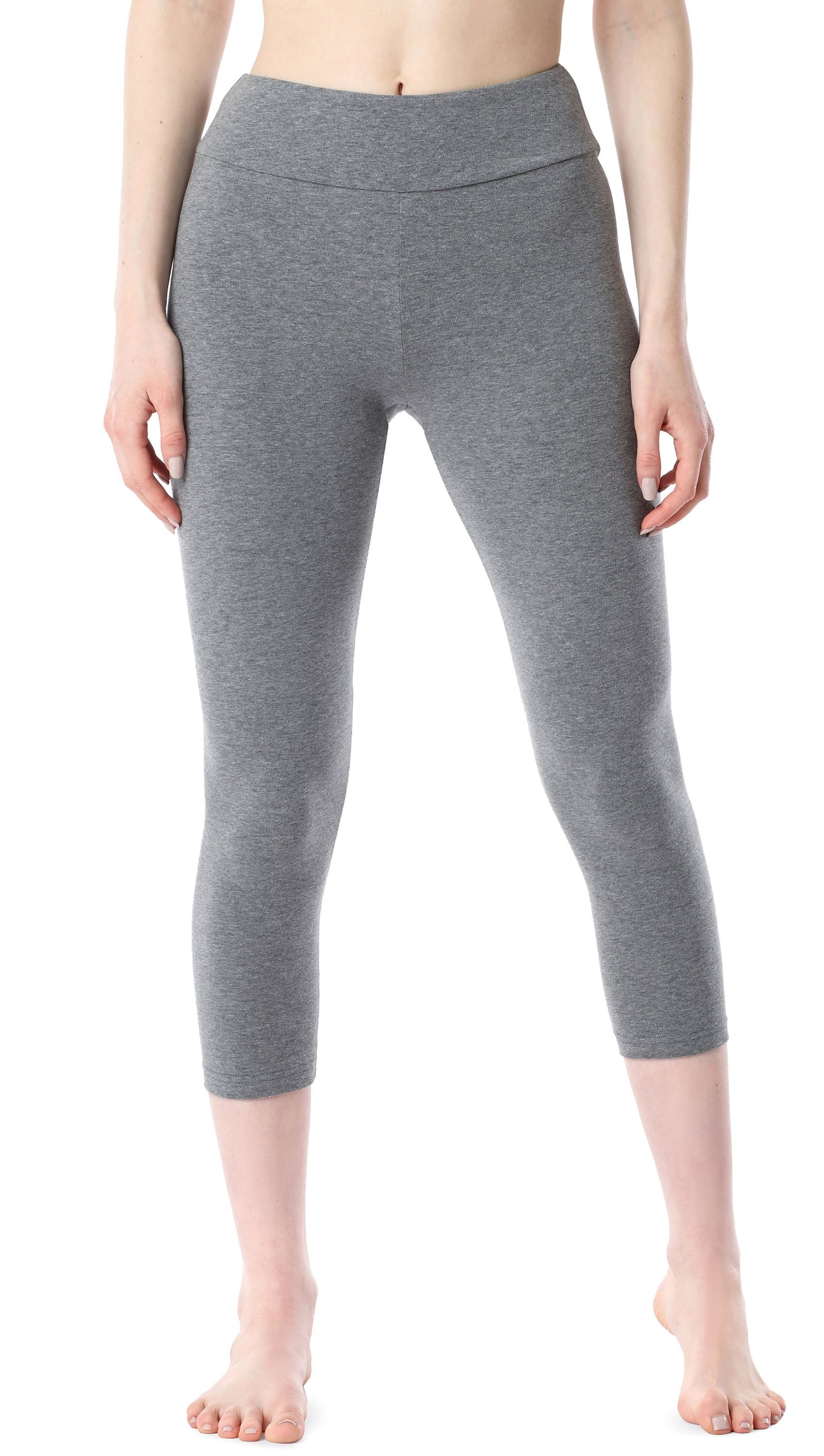 Leggings Damen 3/4 Capri Hose MS10-430