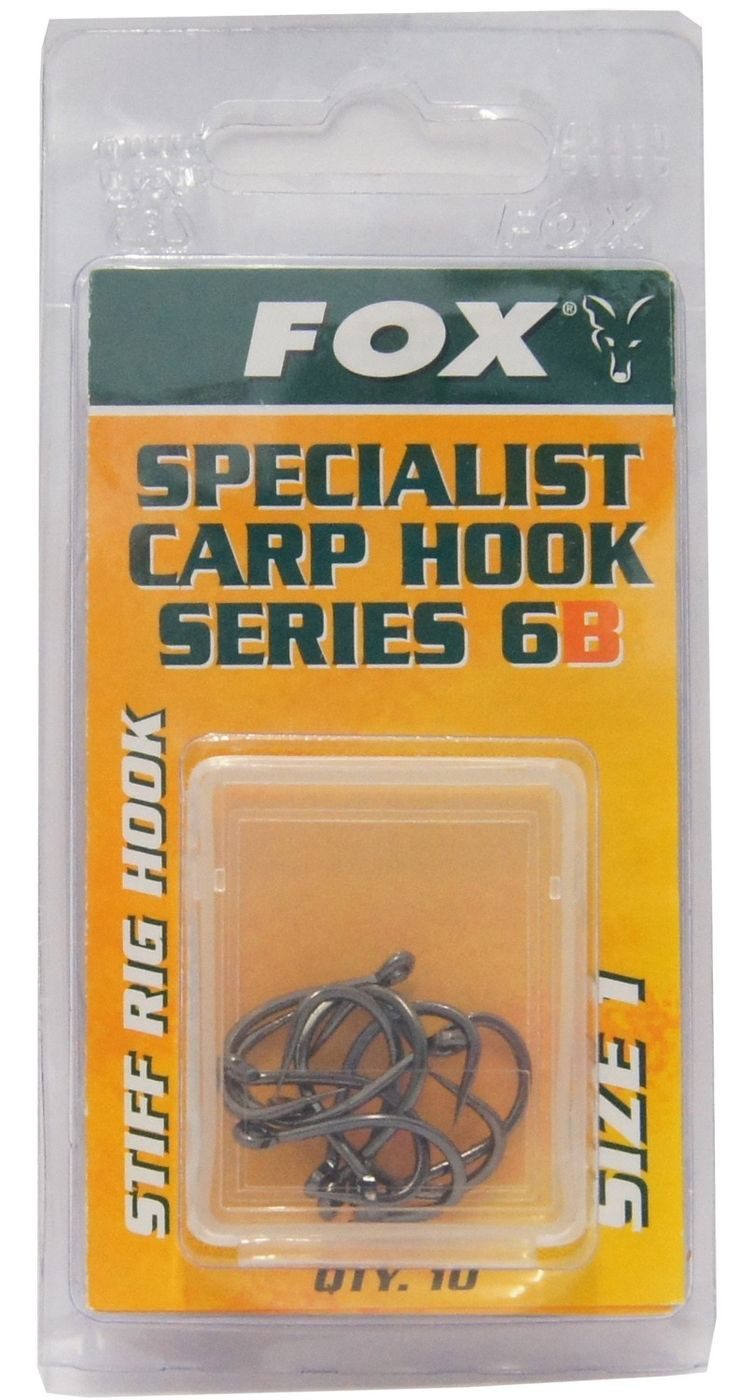 Karpfenhaken Fox Karpfen Haken Stiff Rig Hook Gr. 1b für Boilies
