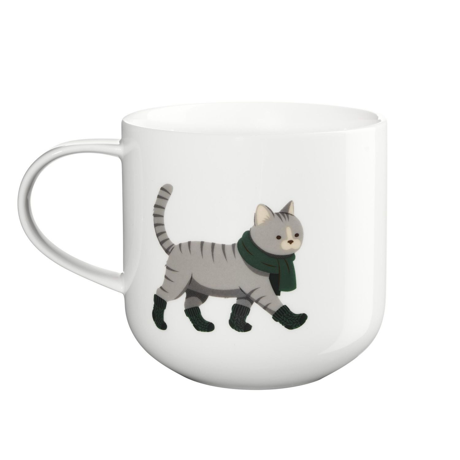 ASA SELECTION Becher Coppa Xmas Cat 400 ml, 1-tlg., Porzellan