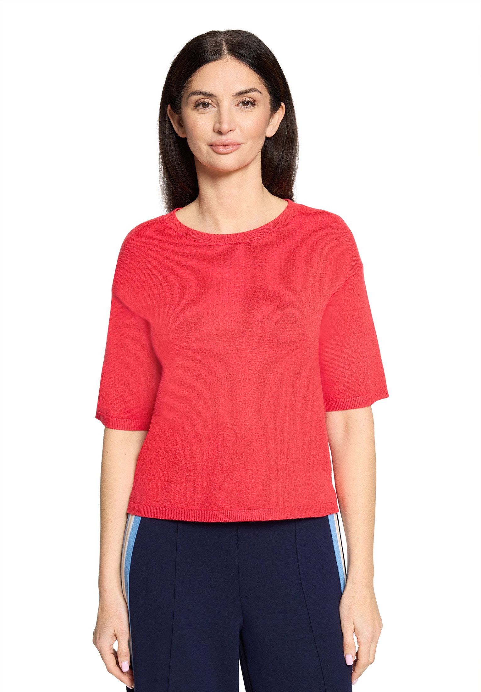 Cartoon Kurzarmshirt Damen mit Rundhalsausschnitt (1-tlg)