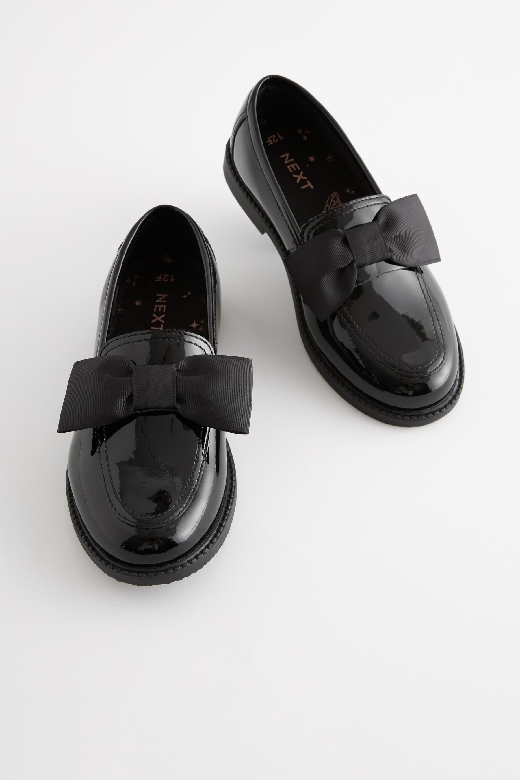 Next Leder-Loafer mit Schleife, weite Passform Loafer (1-tlg)
