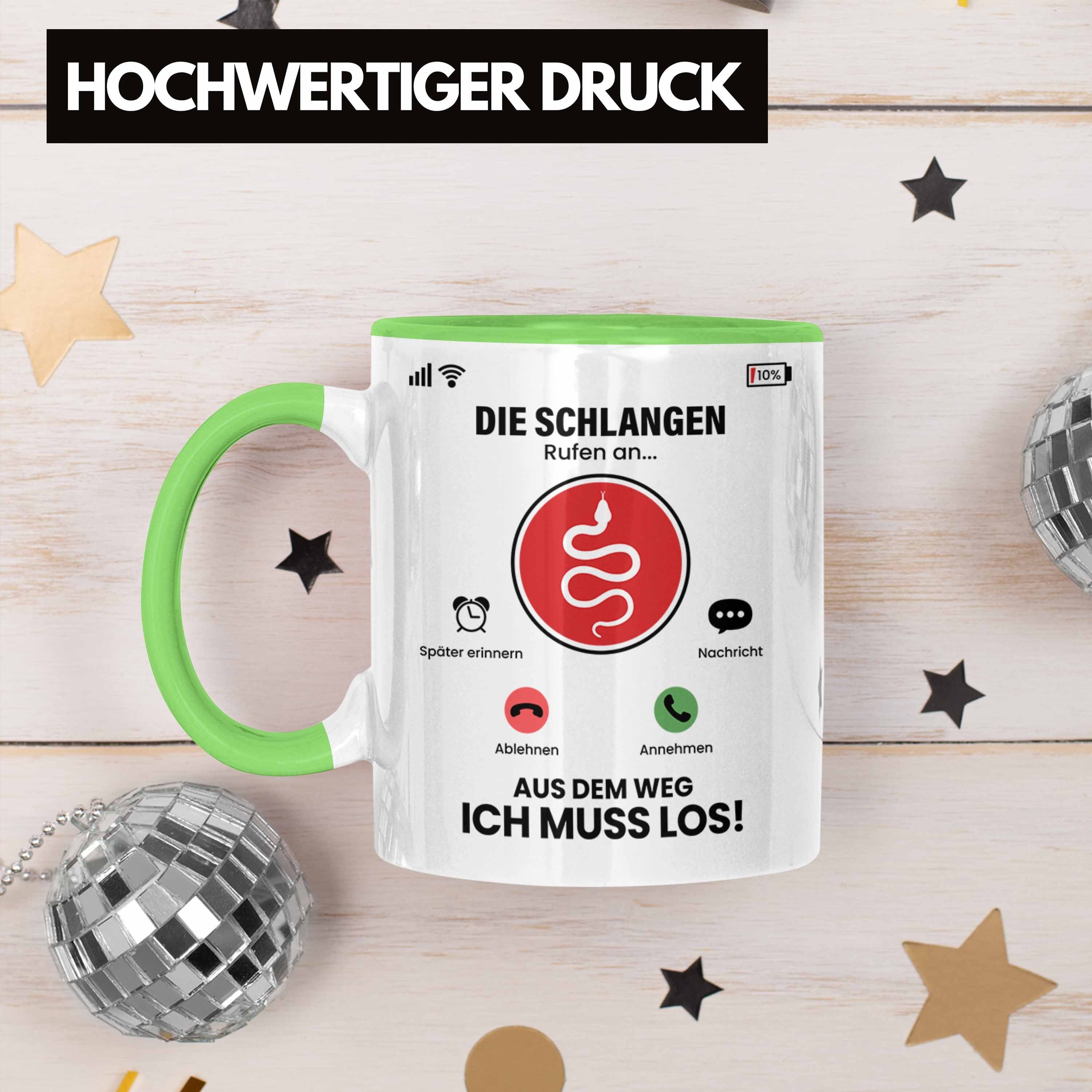 Trendation Tasse An Schlangen G für Schlangen Besitzer Rufen Züchter Die Tasse Geschenk Grün