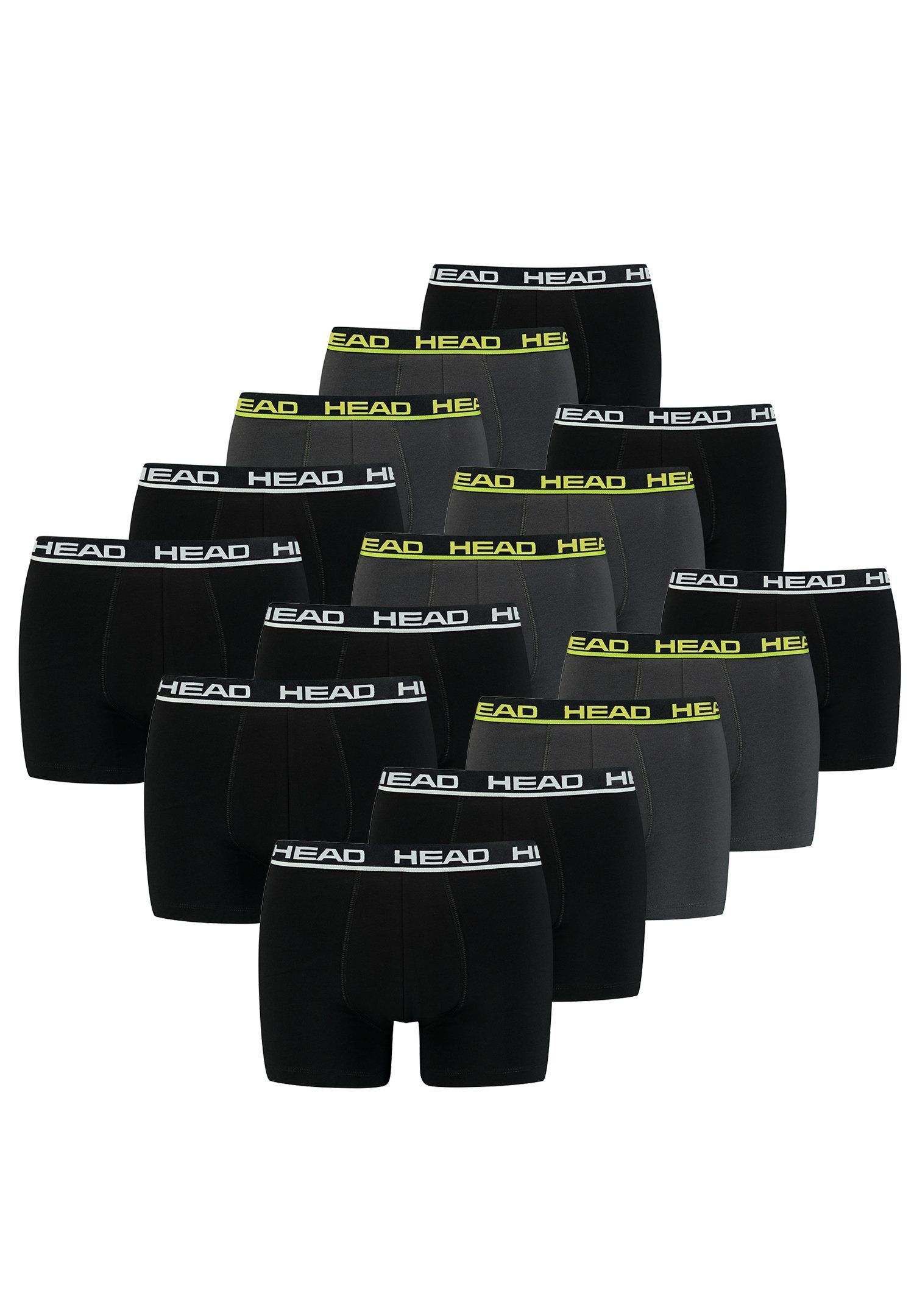 Head Boxershorts 15 er Pack Boxer (15-St., 15er-Pack) Black / Phantom