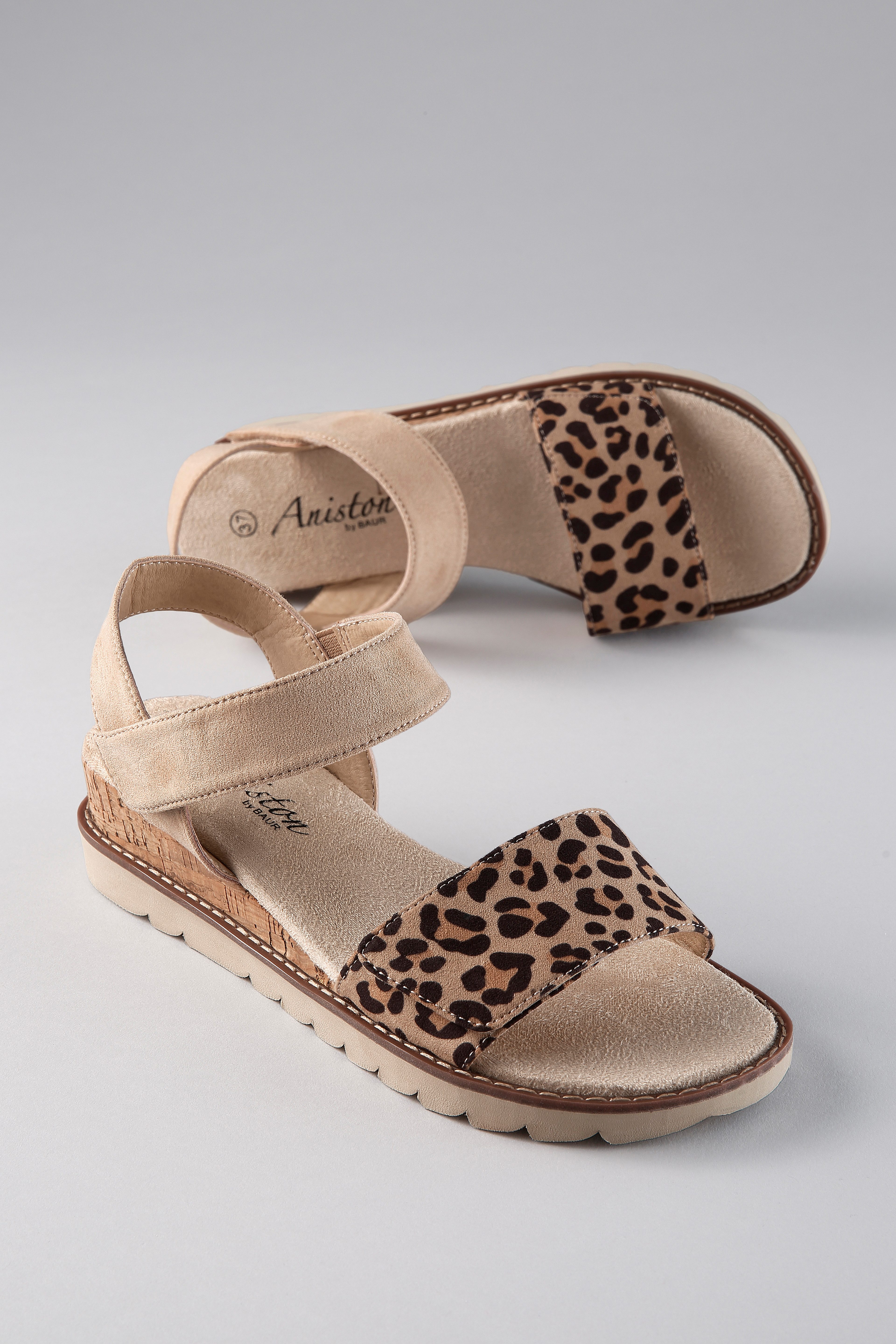 Aniston SHOES Sandale Sommerschuh, Klettschuh, Keilabsatz - NEUE KOLLEKTION