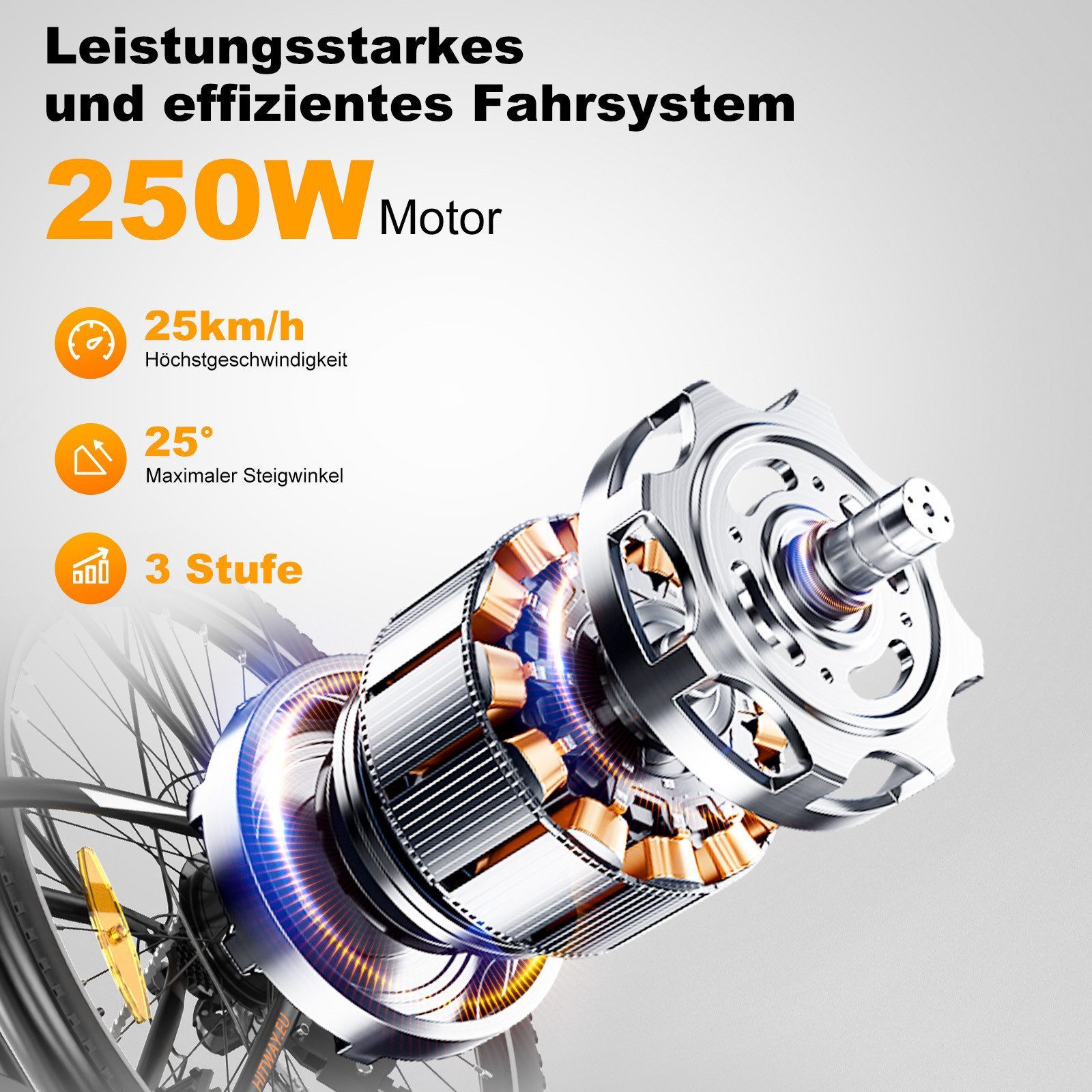 HITWAY E-Bike Cityrad 28 Zoll Elektrofahrrad für Damen Herren bis 50-100km 13Ah Akku, 7 Gang shimano shimano Schaltwerk, Kettenschaltung, Heckmotor, 468 Wh, Pedelec E-Citybike für Erwachsener 170-190cm, mit Schloss, Pumpe