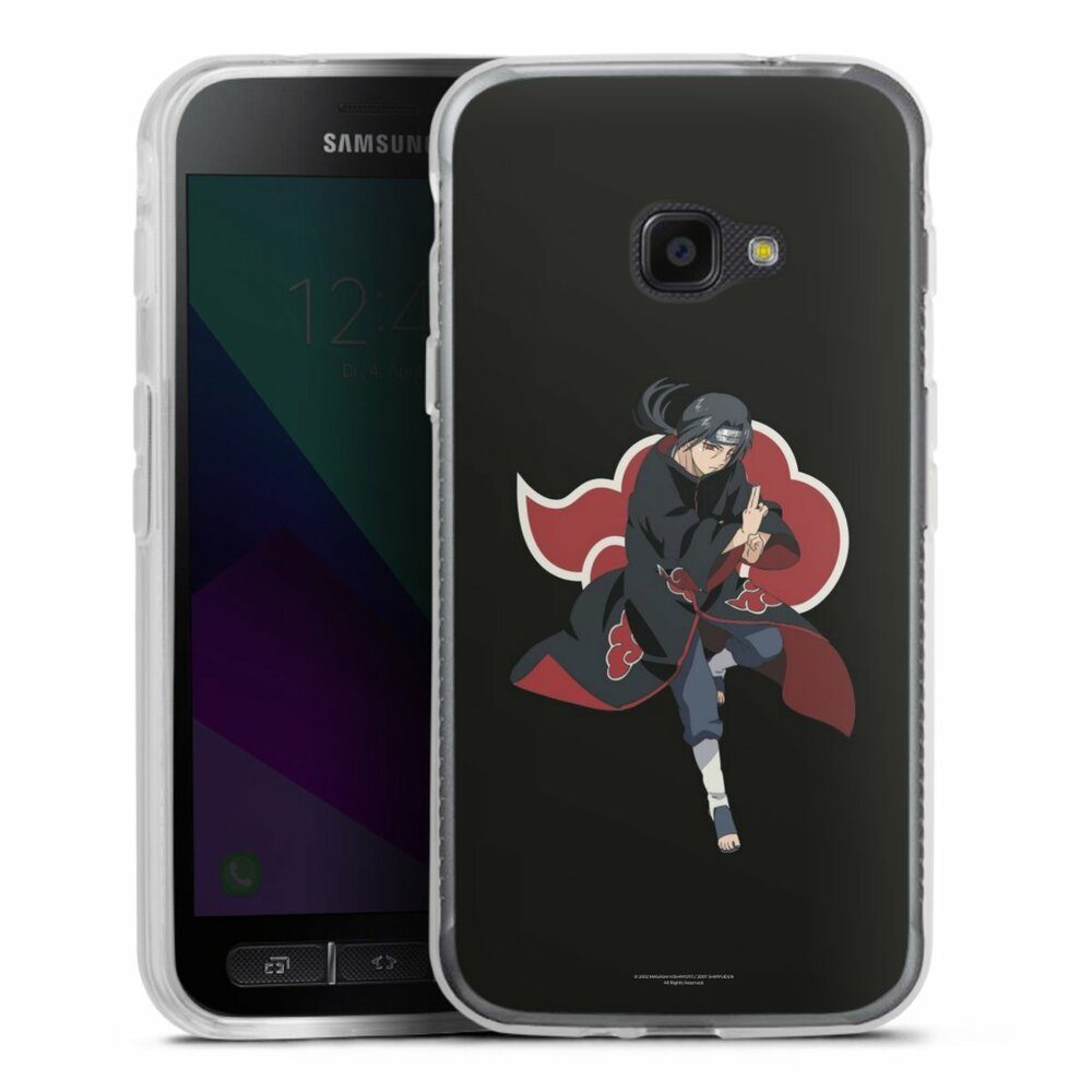 DeinDesign Handyhülle Itachi Uchiha Offizielles Lizenzprodukt Naruto Shippuden, Samsung Galaxy Xcover 4s Silikon Hülle Bumper Case Handy Schutzhülle