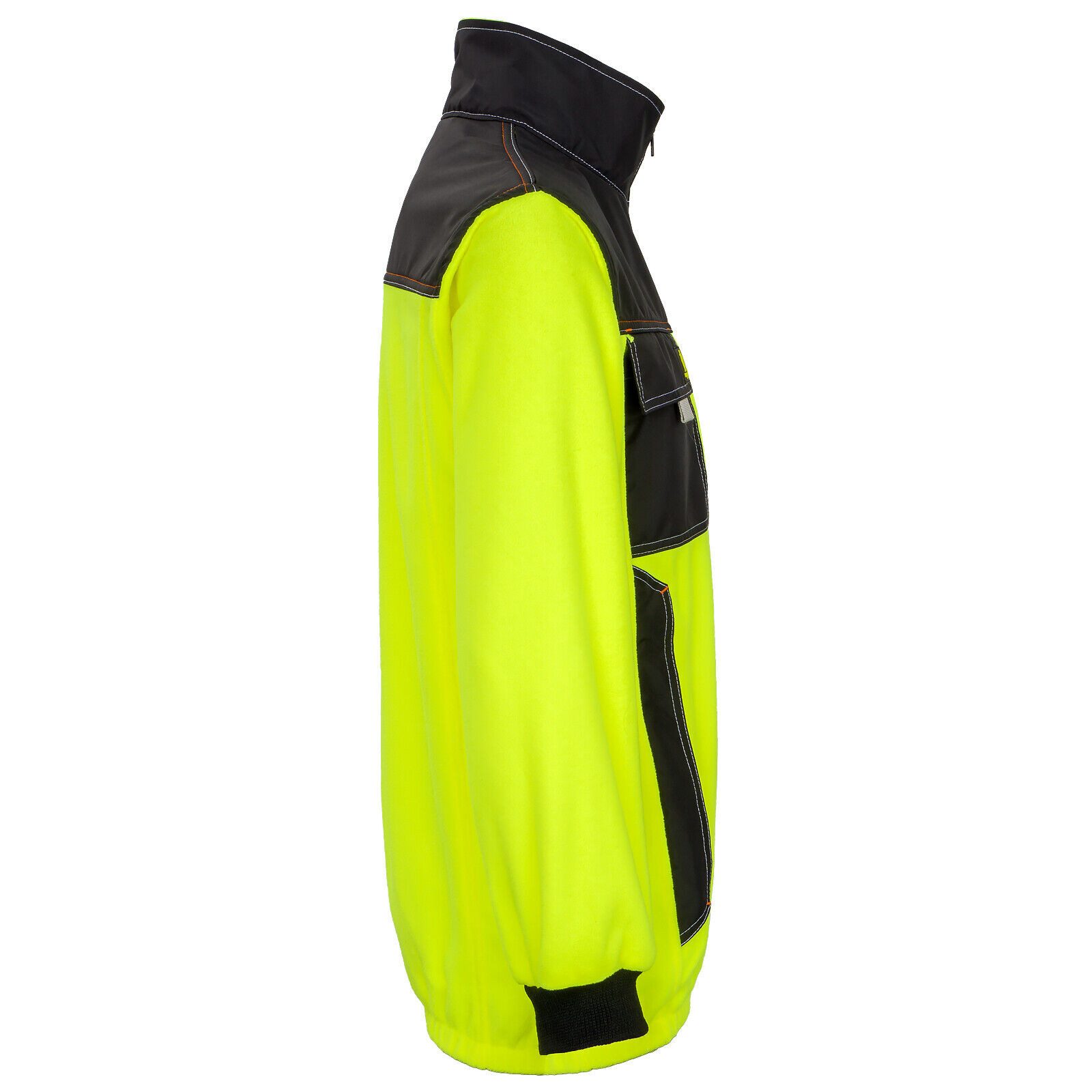 Urgent Arbeitsjacke URG-POLAR Y Warnschutz Fleecejacke 300 g/m² – Gelb/Schwarz – Bild 3 von 4