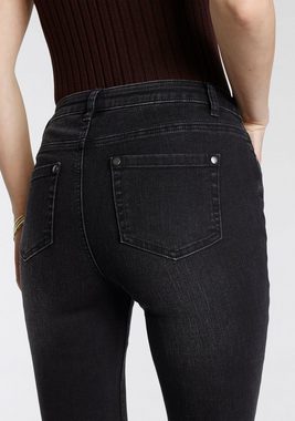 AJC High-waist-Jeans in Flared Form im 5-Pocket-Style
