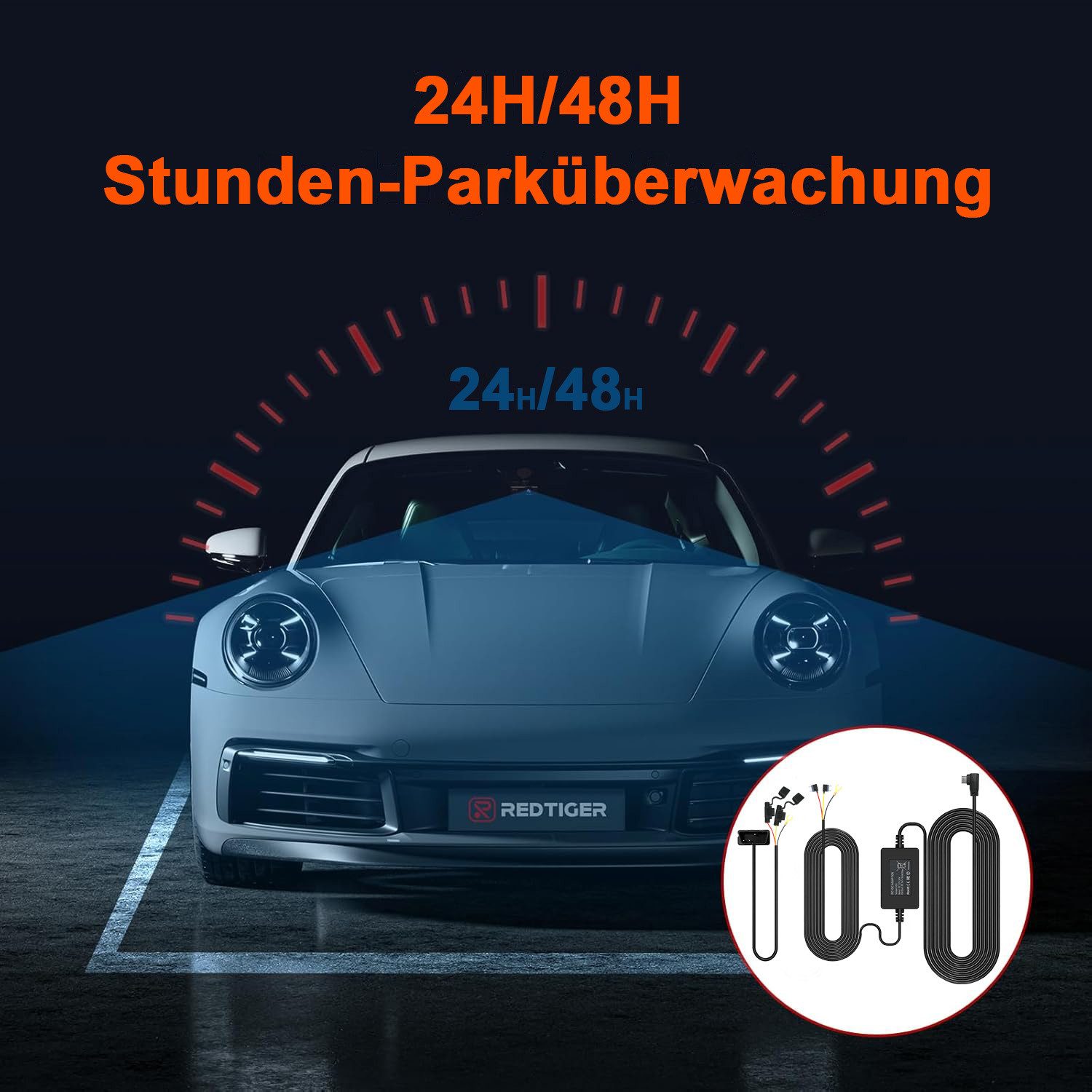 FOSMET Spannungswandler OBD Hardwire Kit mit USB C Port, Unterspannungsschutz & 24H Parkmodus, (Dashcam Auto 12V-24V auf DC 5V 3A Auto Dash Ladegerät Netzkabel) – Bild 2 von 5