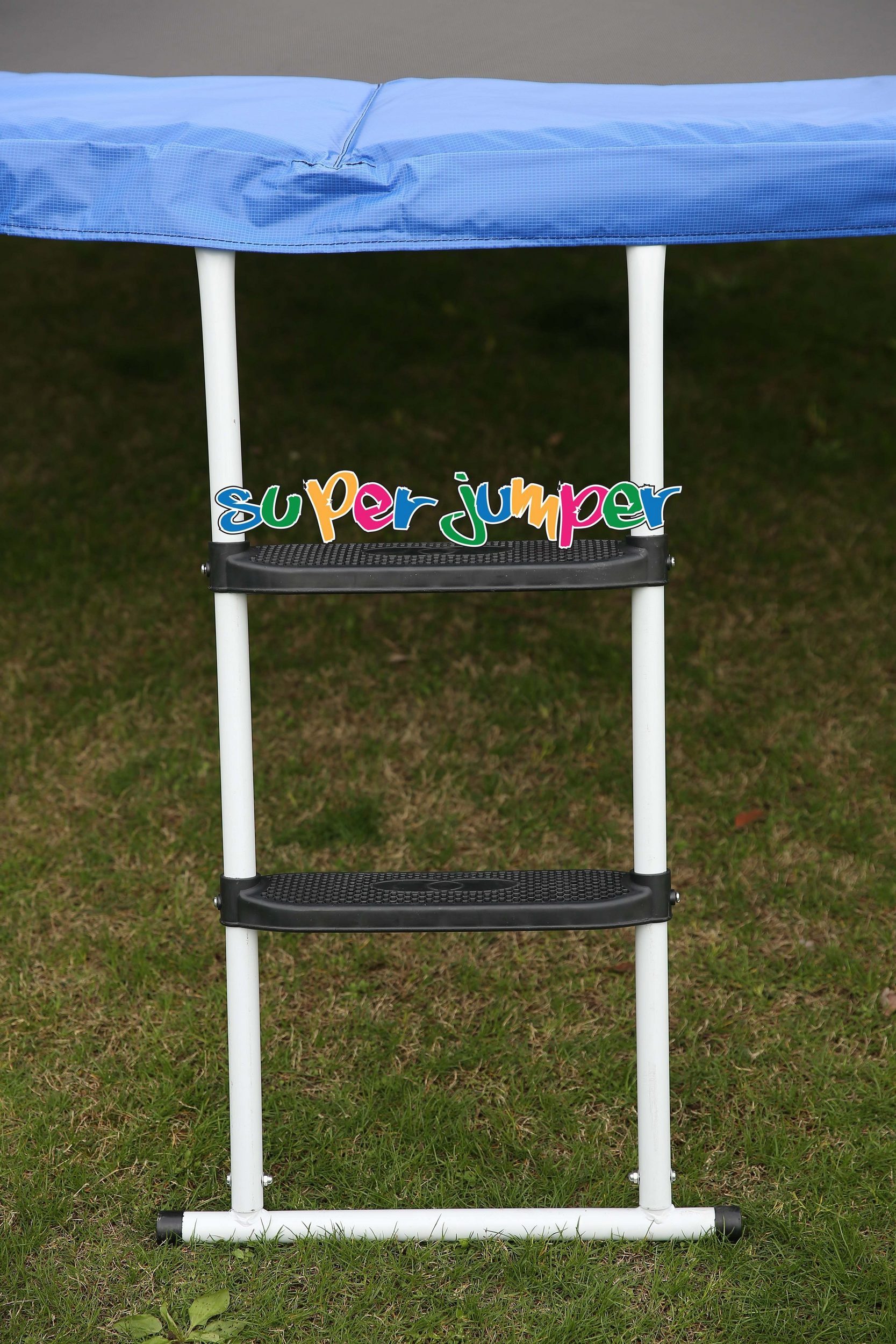 Diyarts Trampolinleiter (Gartentrampolin Leiter, mit 2 weichen Stufen für Aufstieg), solide Einstiegsleiter 100kg Belastbarkeit 85cm Rahmenhöhe