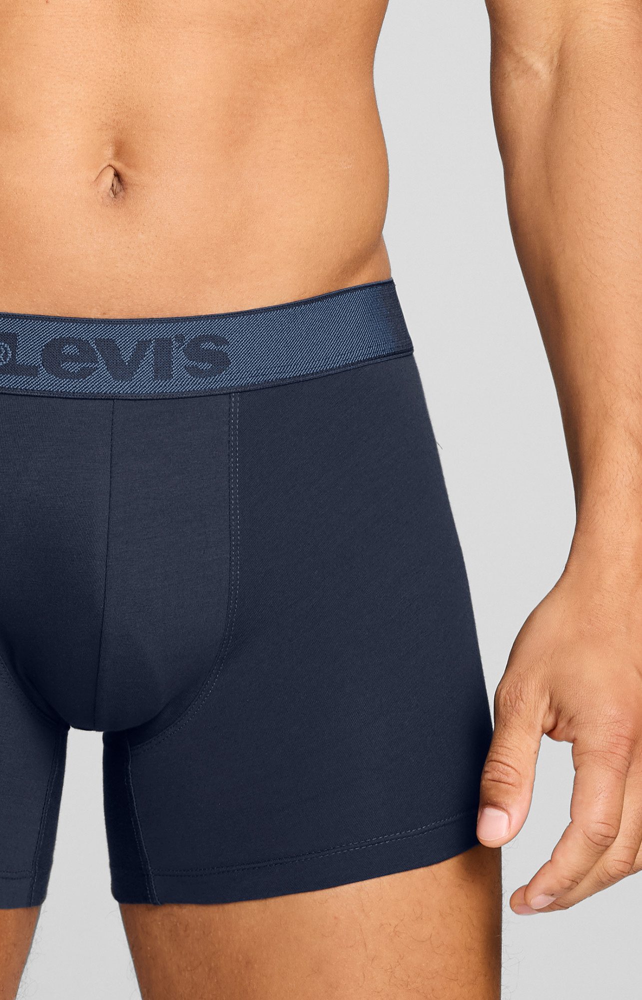 Levi's® Boxershorts LEVIS MEN TWILL WB BOXER BRIEF 2P (2er Pack) ohne Eingriff, Stretchbund – Bild 5 von 5