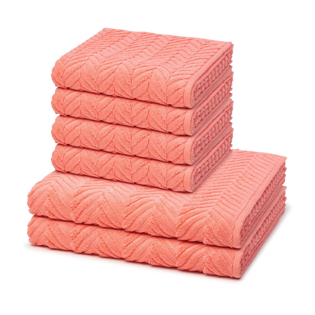 ROSS Handtuch Set Sensual Skin, Walkfrottee (Spar-Set, 6-St), 4 X Handtuch 2 X Duschtuch im Set - Baumwolle - Saugstark