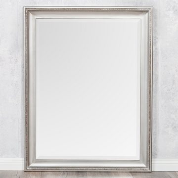 LebensWohnArt Wandspiegel Spiegel COPIA Silber-Antik 50x40cm