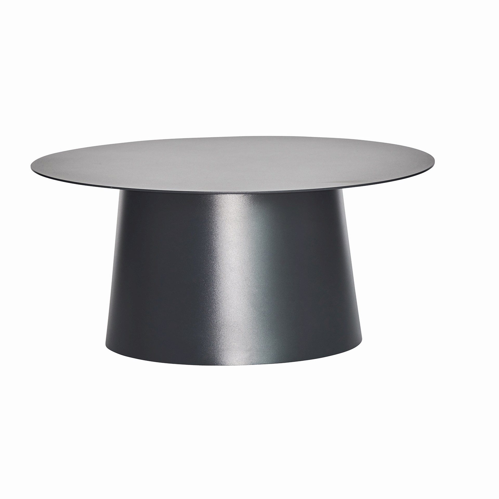 jankurtz Beistelltisch Feel aus Aluminium, Schwarz, Ø 50 cm