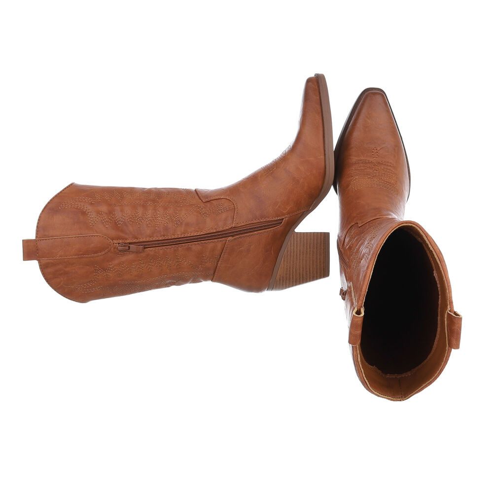 Ital-Design Damen Cowboyboots Western Westernstiefel (87336802) Blockabsatz günstig online kaufen