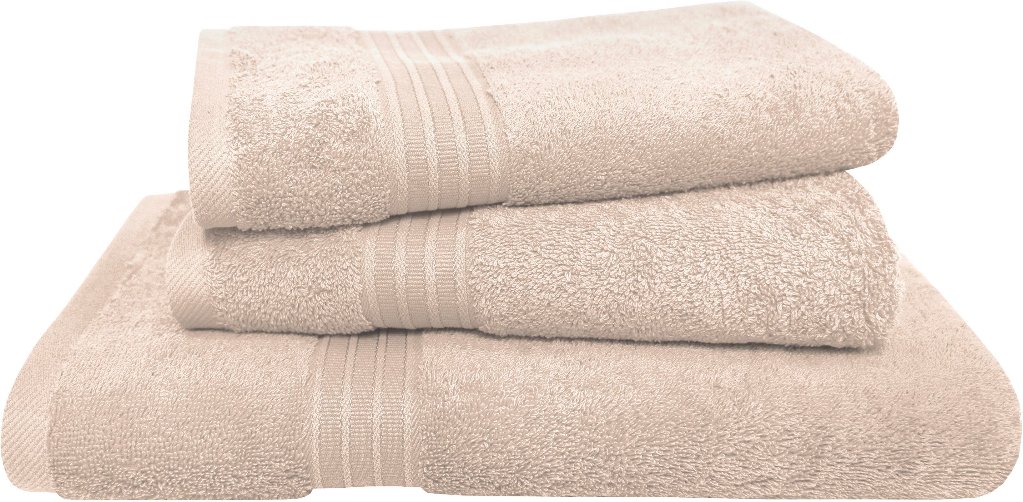 Dyckhoff Handtuch Set »Siena«, Set, 3 tlg., Frottier, mit Bordüre; 2 Handtü günstig online kaufen