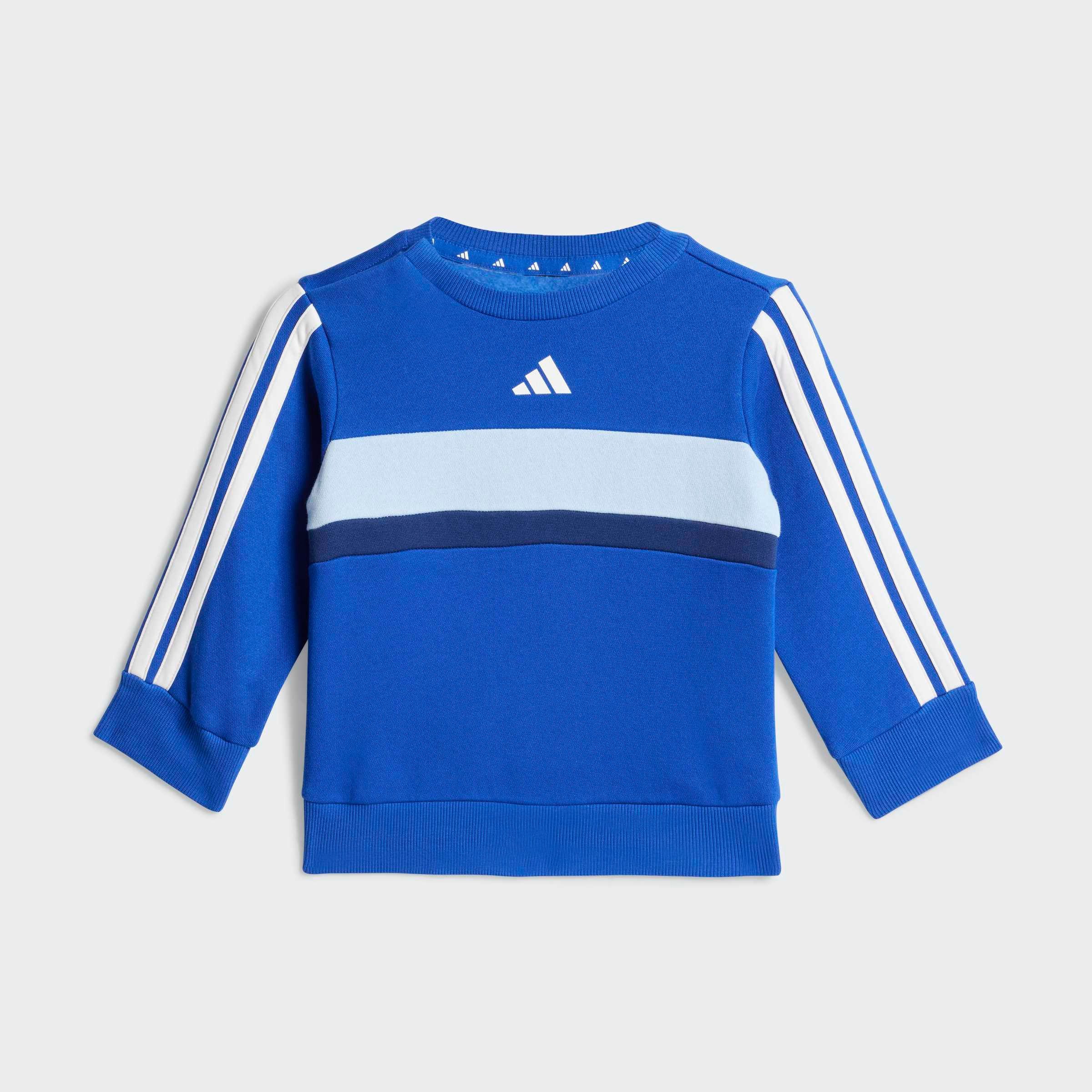 adidas Sportswear Trainingsanzug SEASONAL ESSENTIALS TIBERIO 3-STREIFEN KIDS SET (2-tlg)